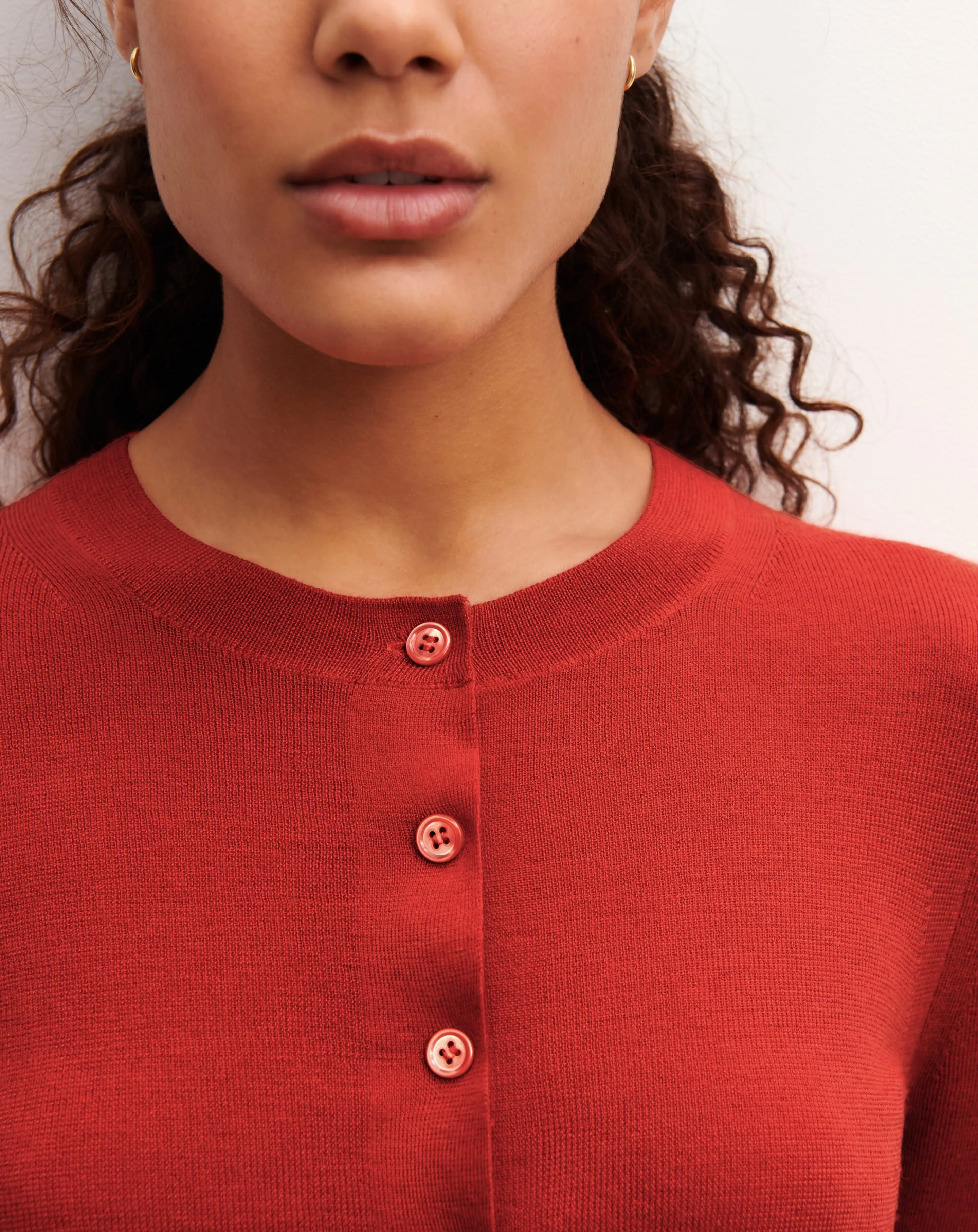Plain knit cardigan Eric Bompard