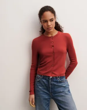 Plain knit cardigan Eric Bompard