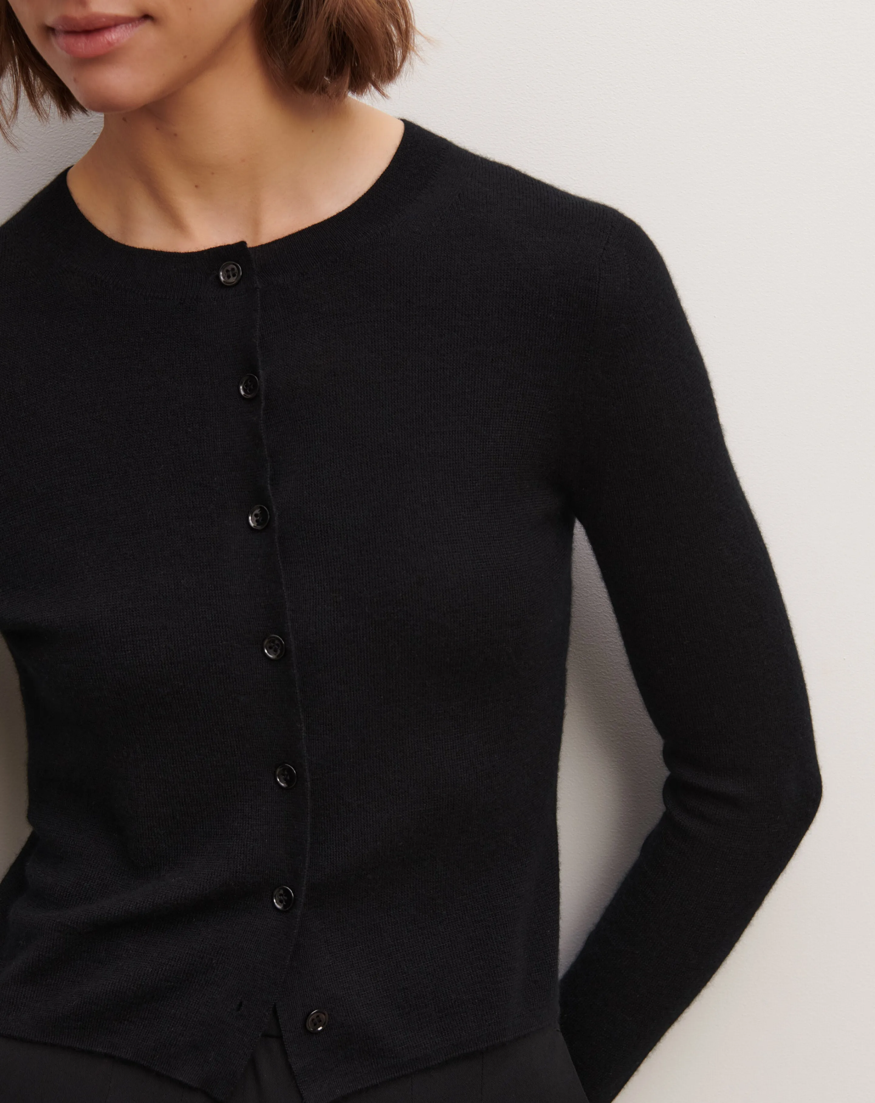 Plain knit cardigan Eric Bompard