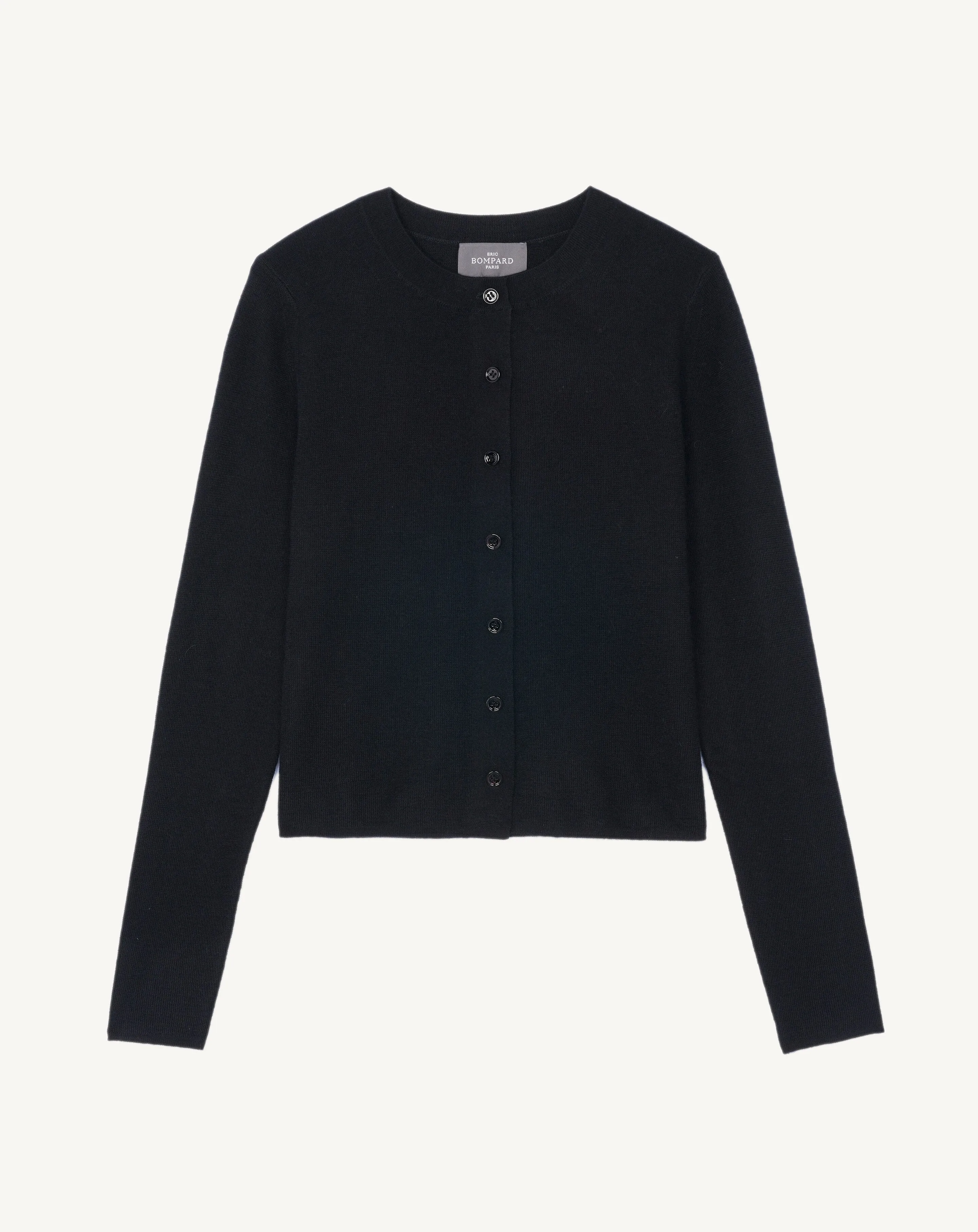 Plain knit cardigan Eric Bompard