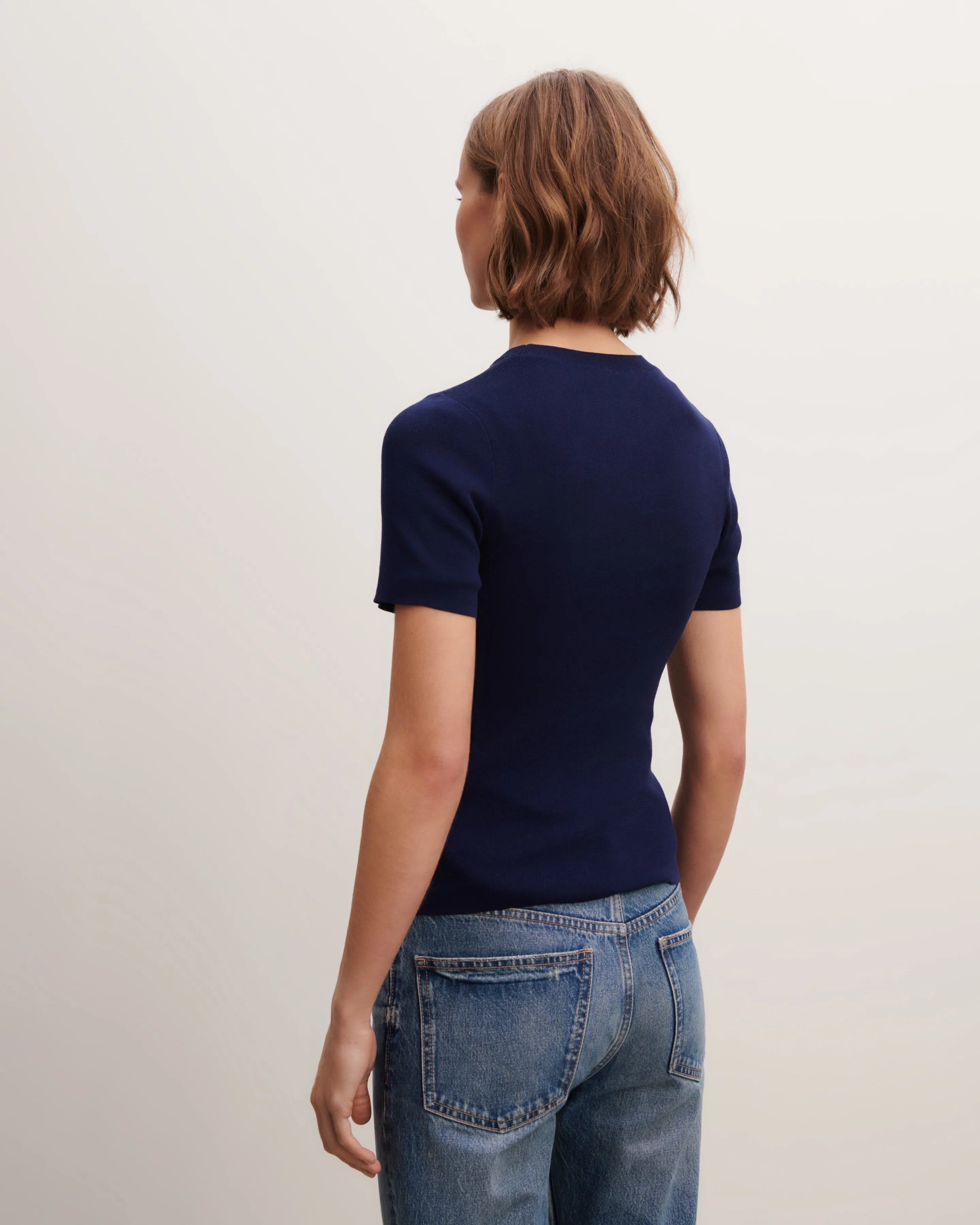Plain knit T-shirt Eric Bompard