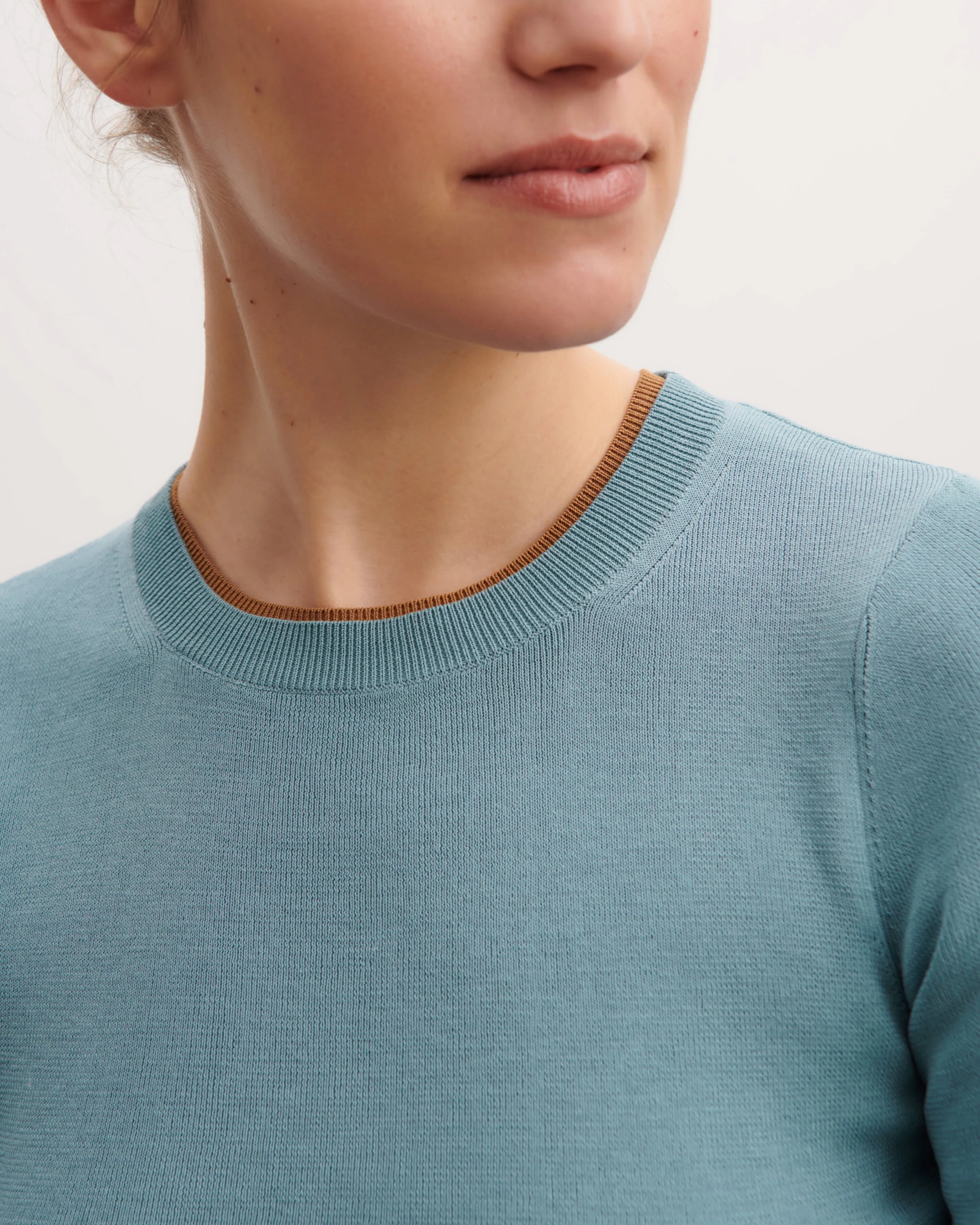 Plain knit T-shirt Eric Bompard