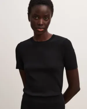 Plain knit T-shirt Eric Bompard