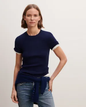 Plain knit T-shirt Eric Bompard