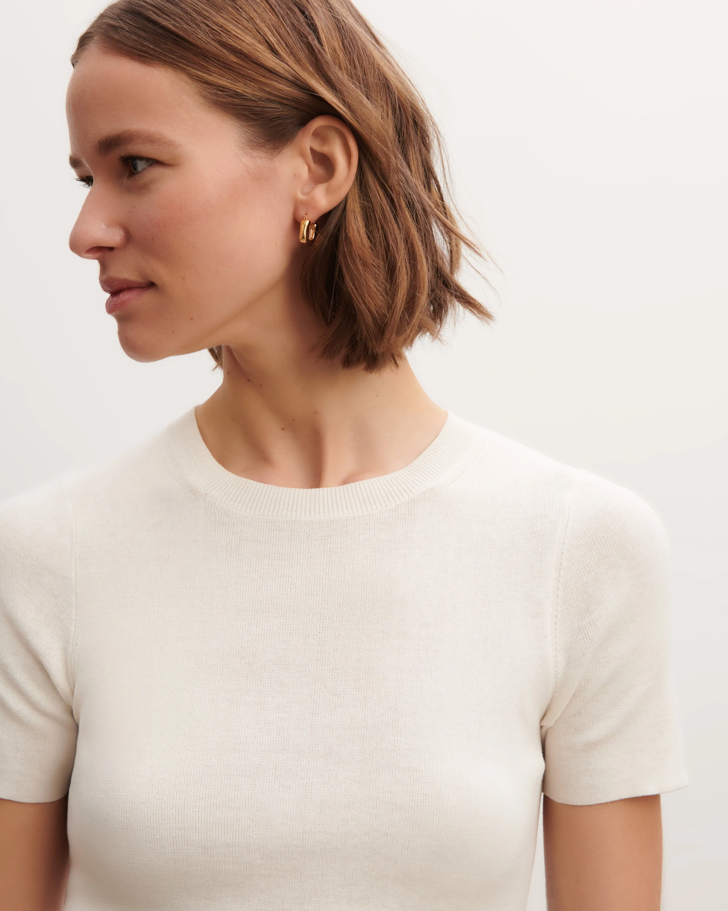 Plain knit T-shirt Eric Bompard