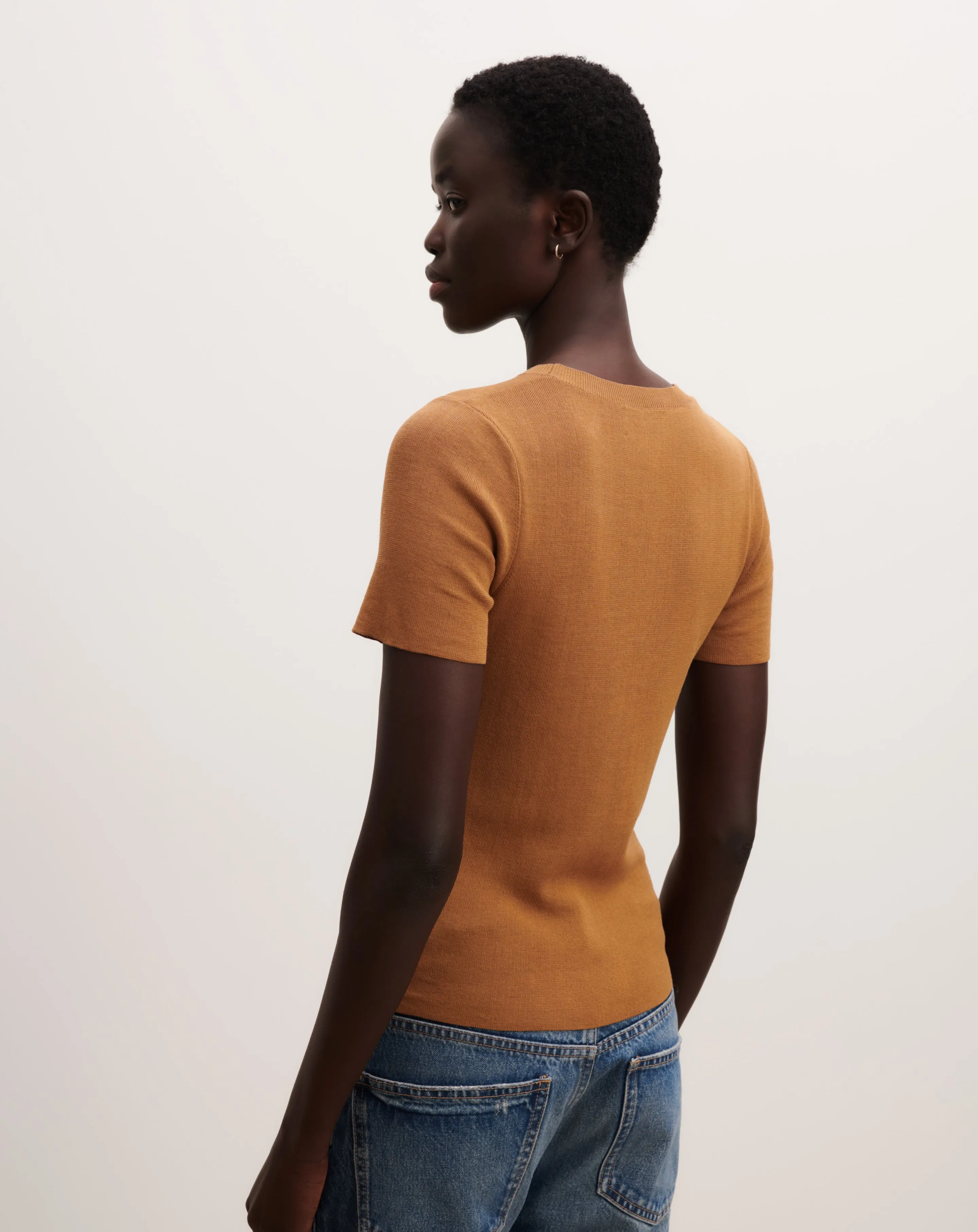 Plain knit T-shirt Eric Bompard