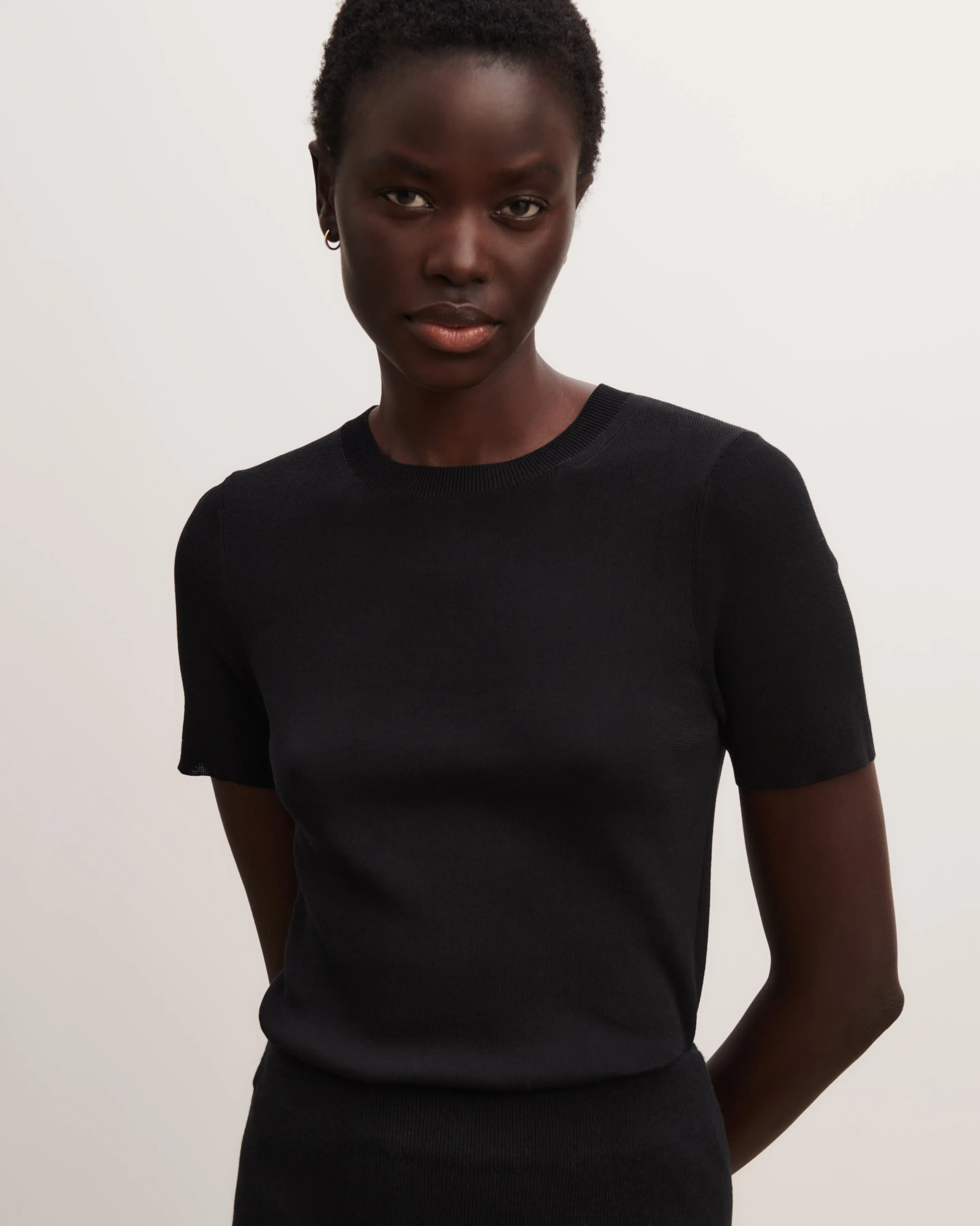 Plain knit T-shirt Eric Bompard