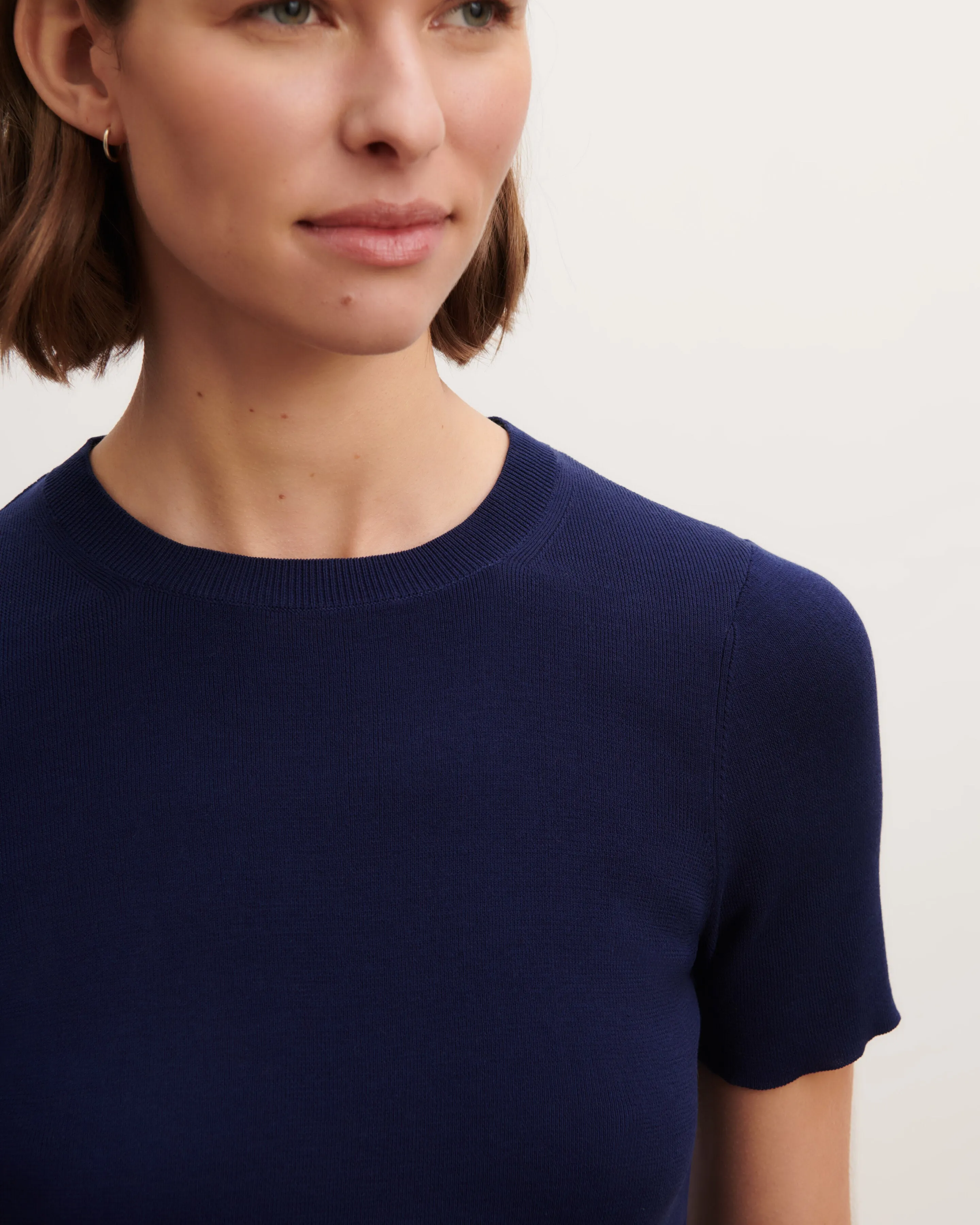 Plain knit T-shirt Eric Bompard