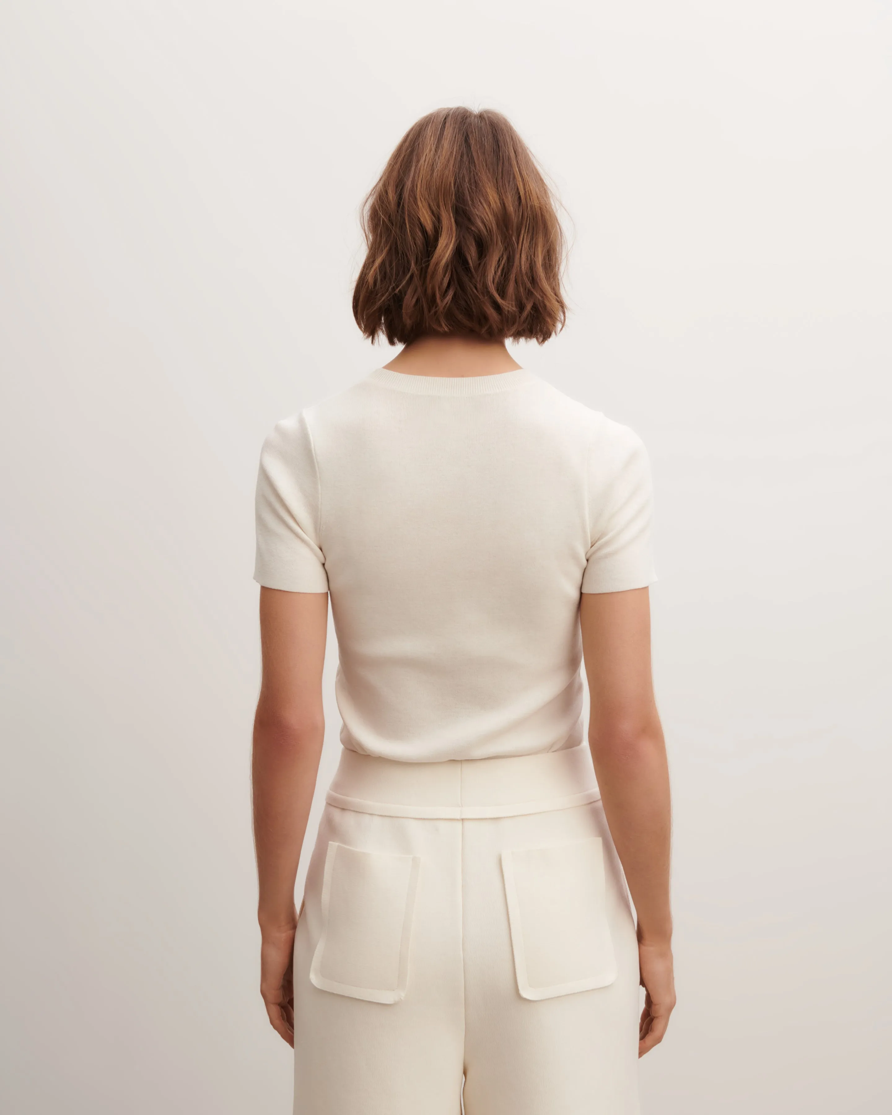 Plain knit T-shirt Eric Bompard