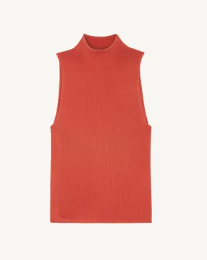 Plain knit vest top Eric Bompard