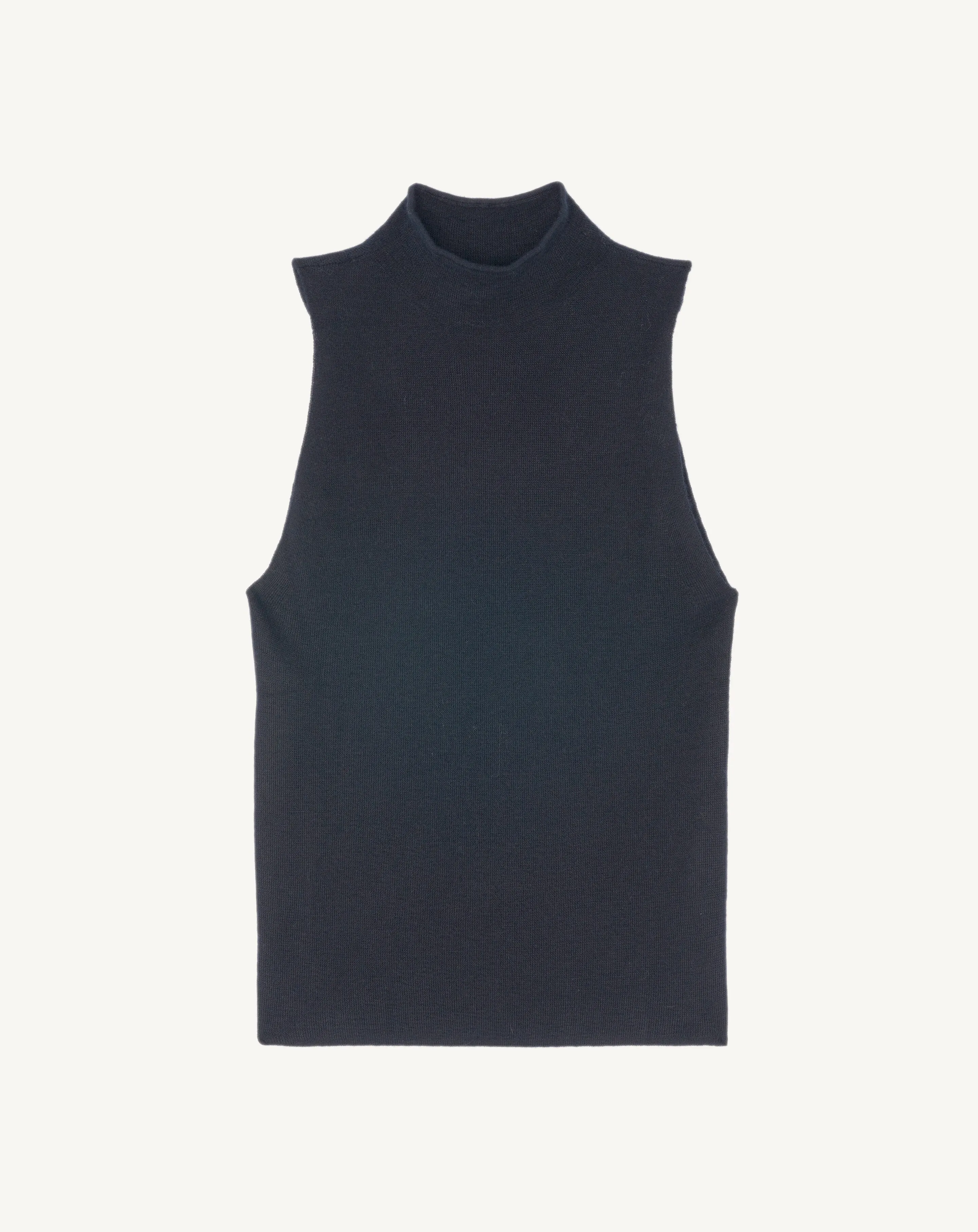 Plain knit vest top Eric Bompard