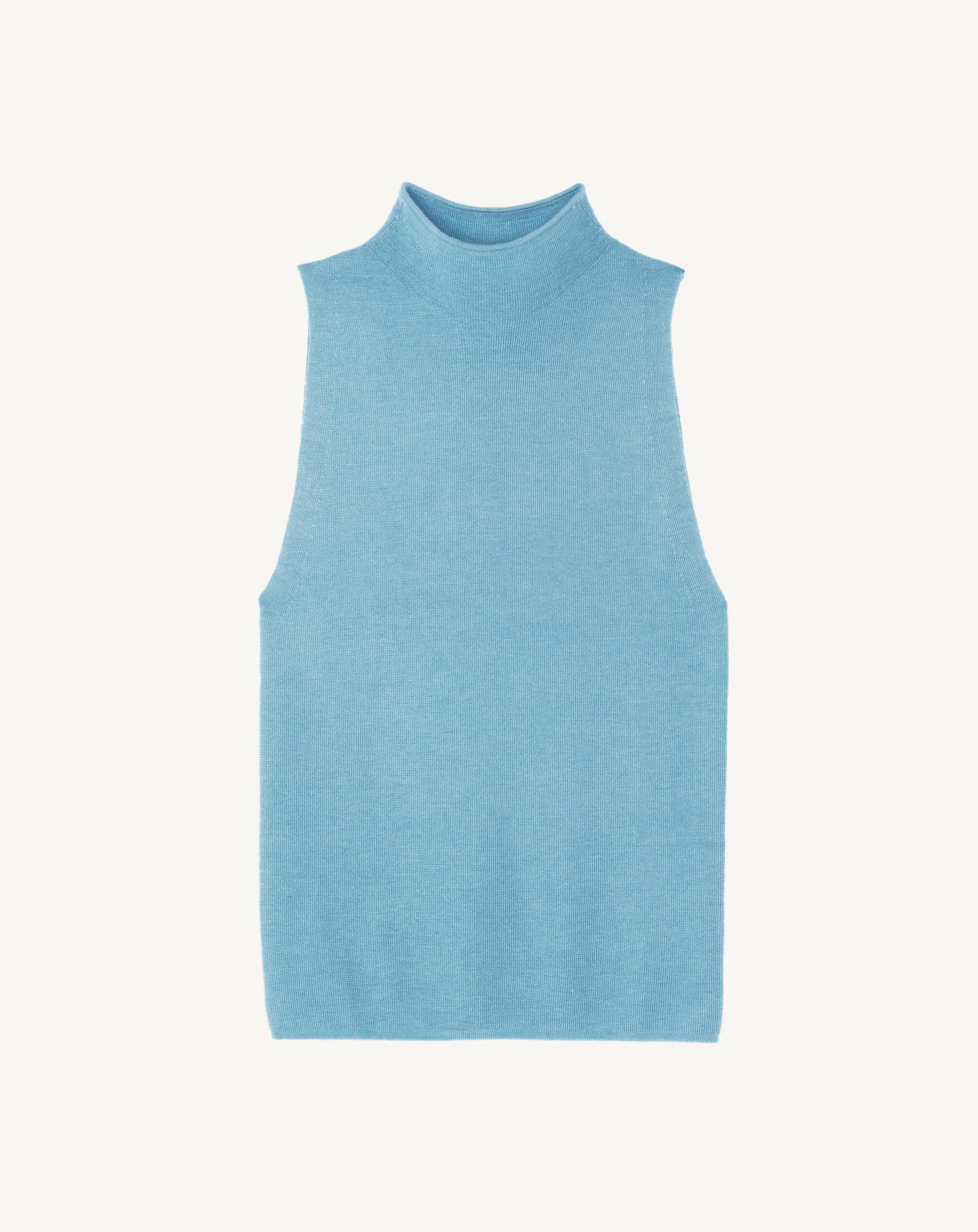Plain knit vest top Eric Bompard