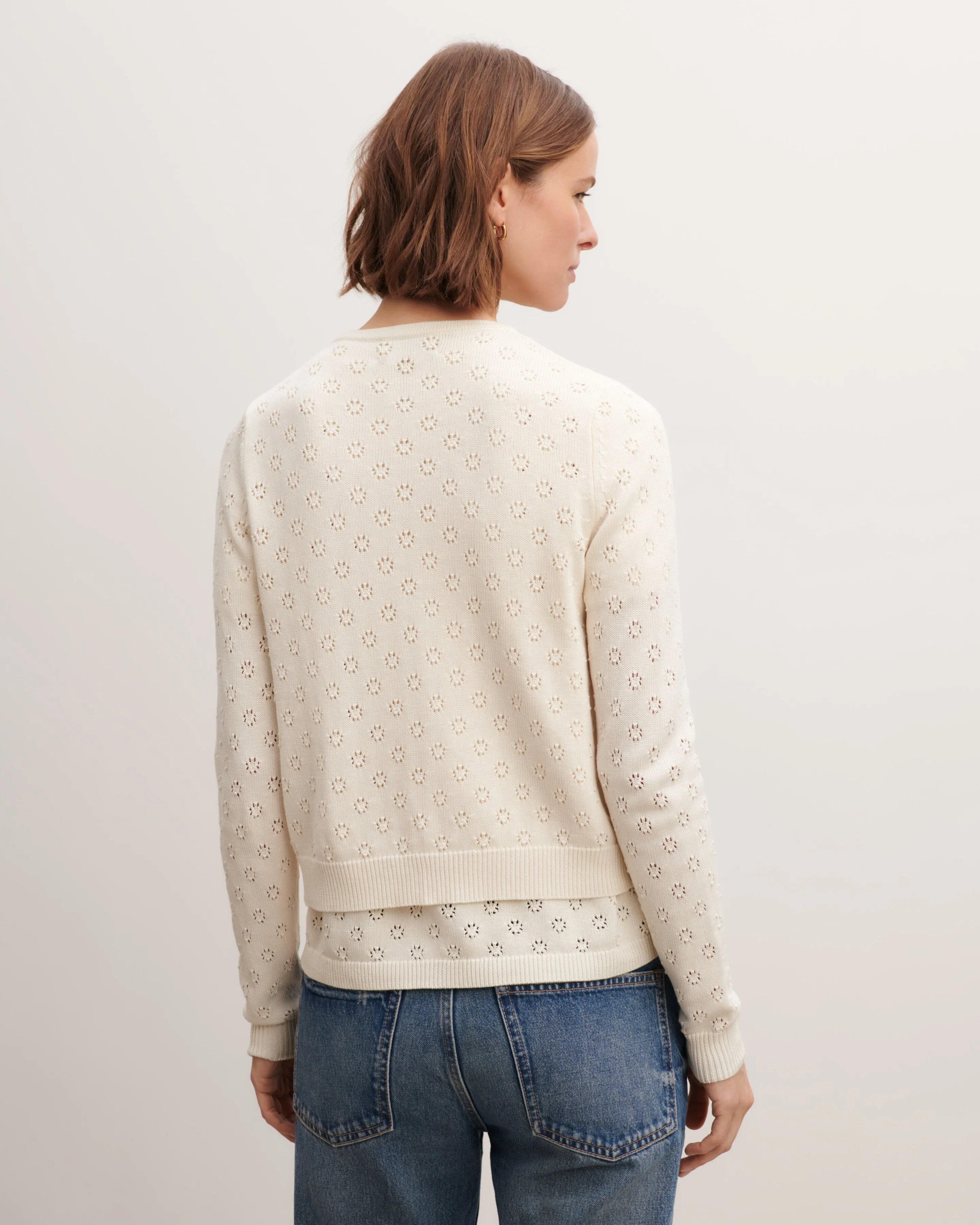 Pointelle cardigan Eric Bompard