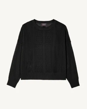 Pointelle round neck top Eric Bompard