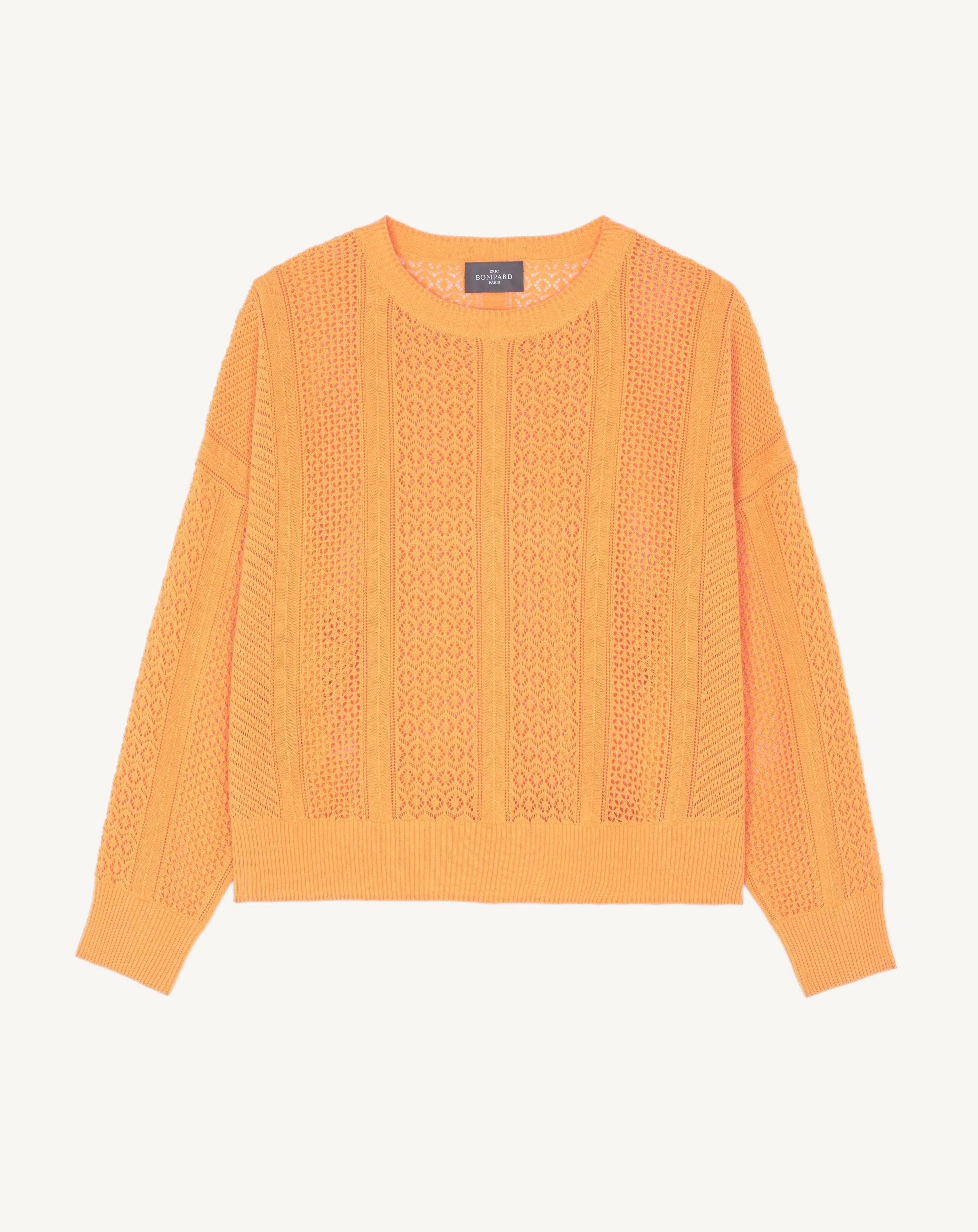 Pointelle round neck top Eric Bompard