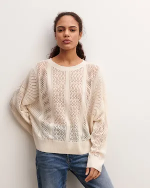 Pointelle round neck top Eric Bompard