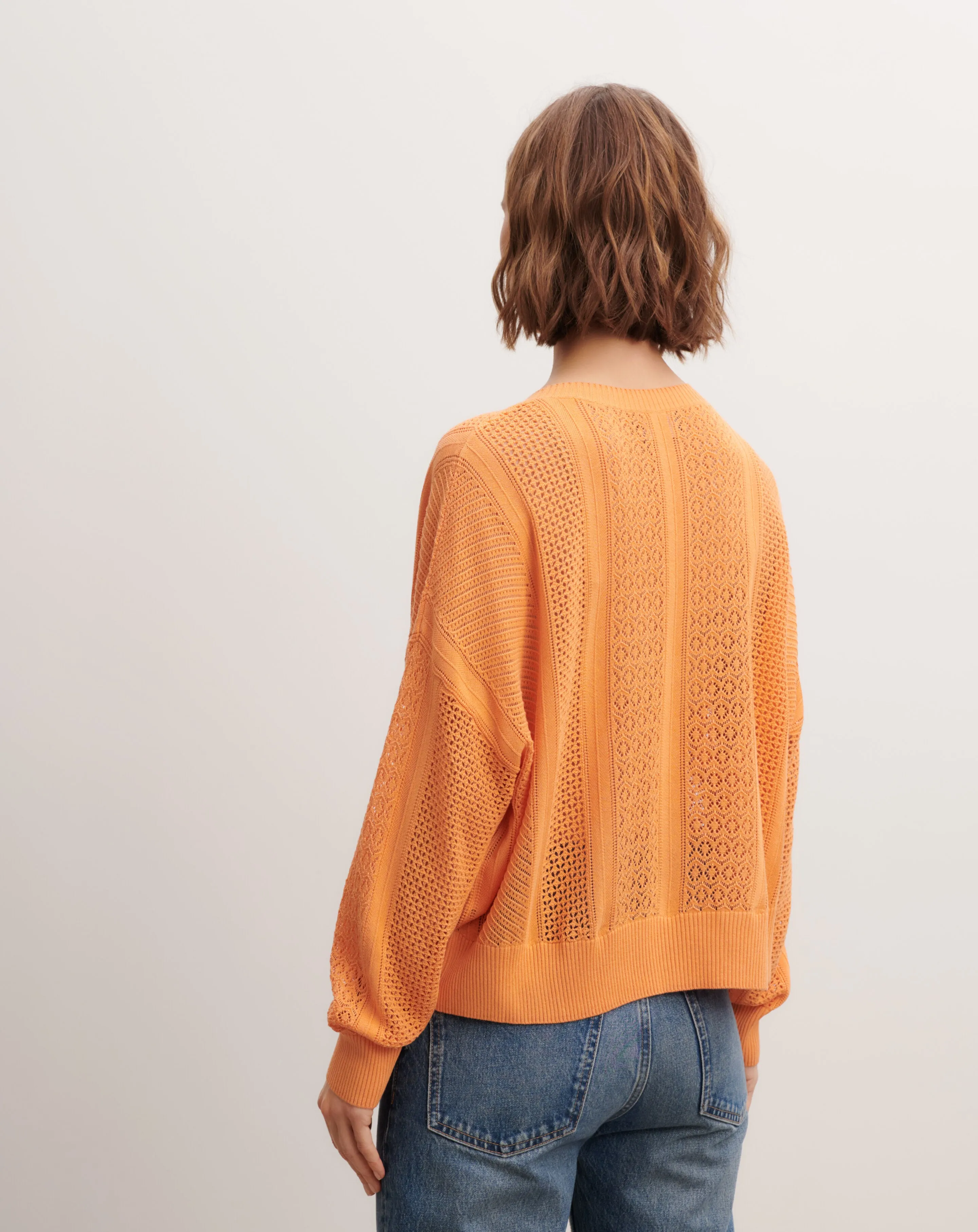Pointelle round neck top Eric Bompard