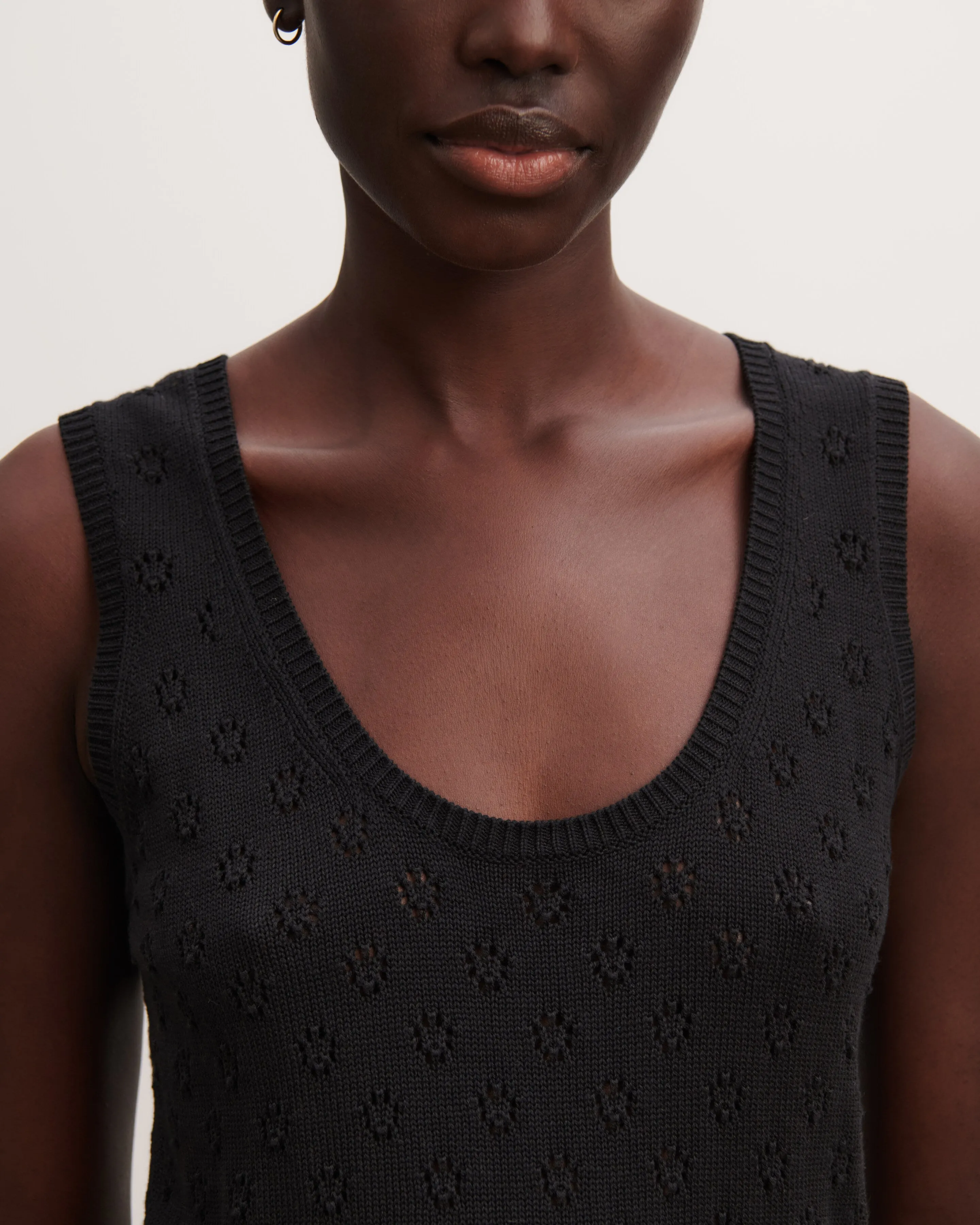 Pointelle tank top Eric Bompard