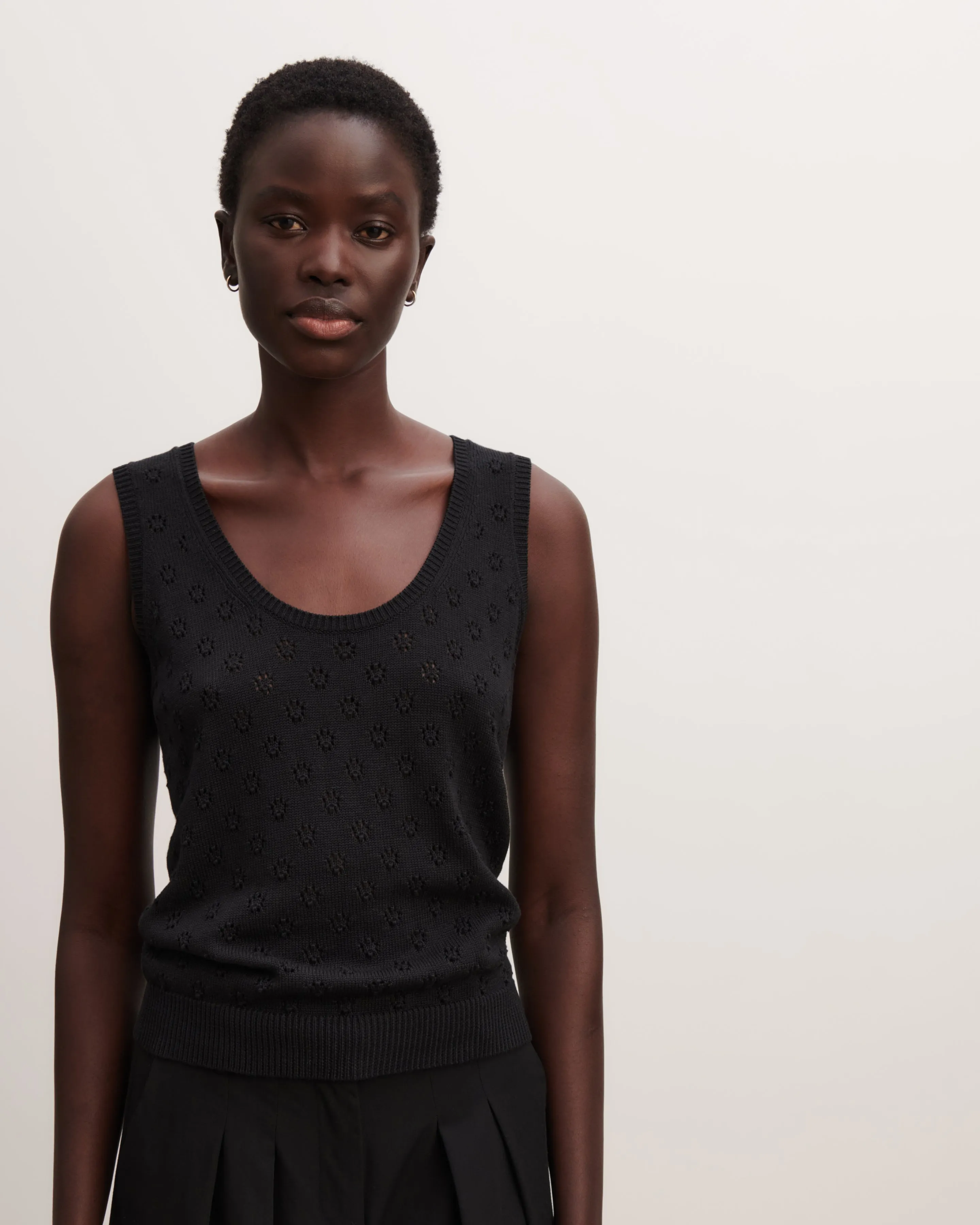 Pointelle tank top Eric Bompard