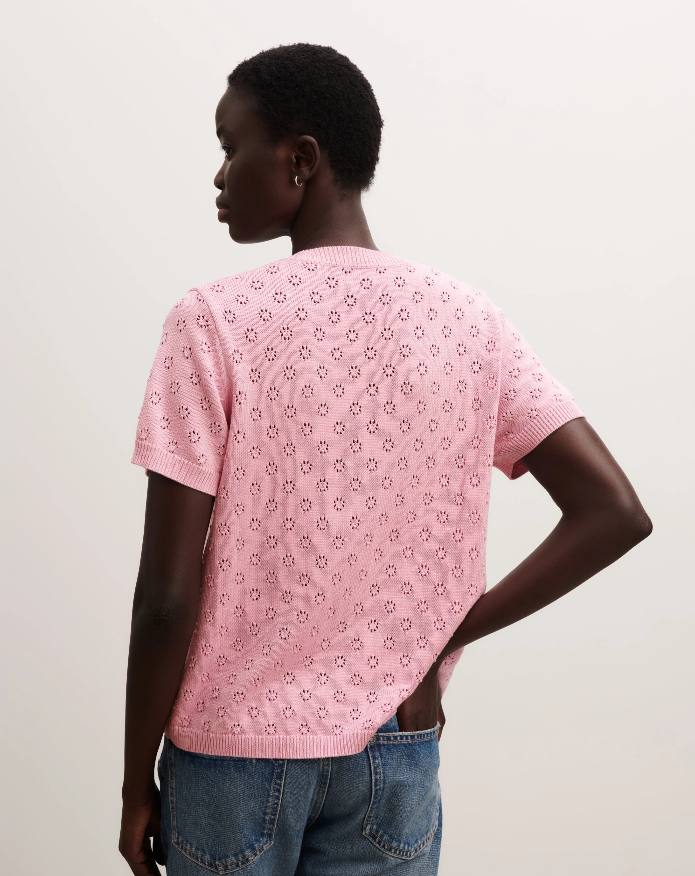 Pointelle top Eric Bompard