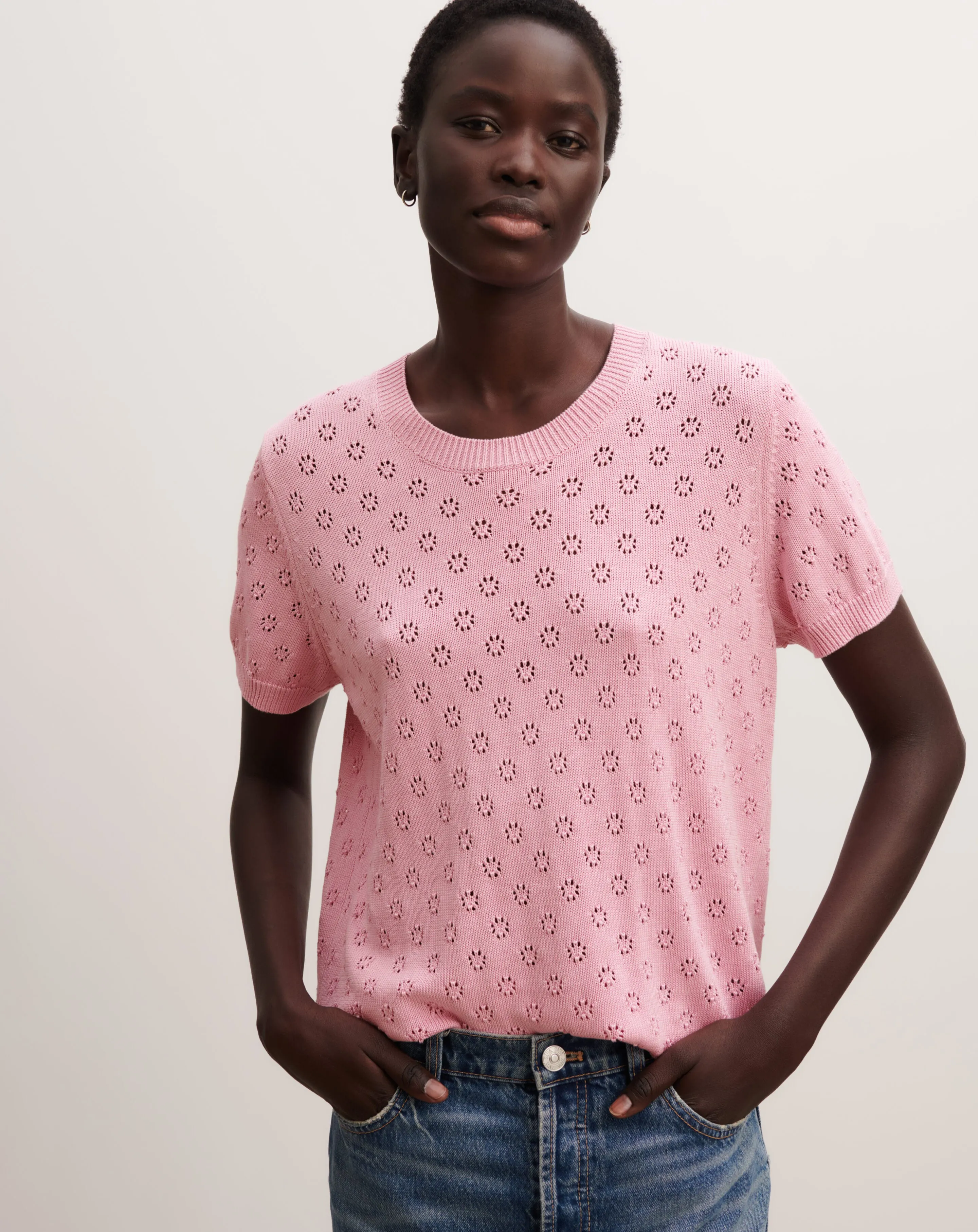 Pointelle top Eric Bompard