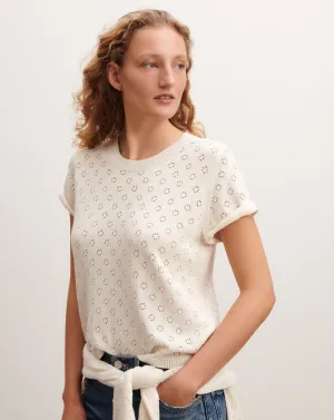 Pointelle top Eric Bompard
