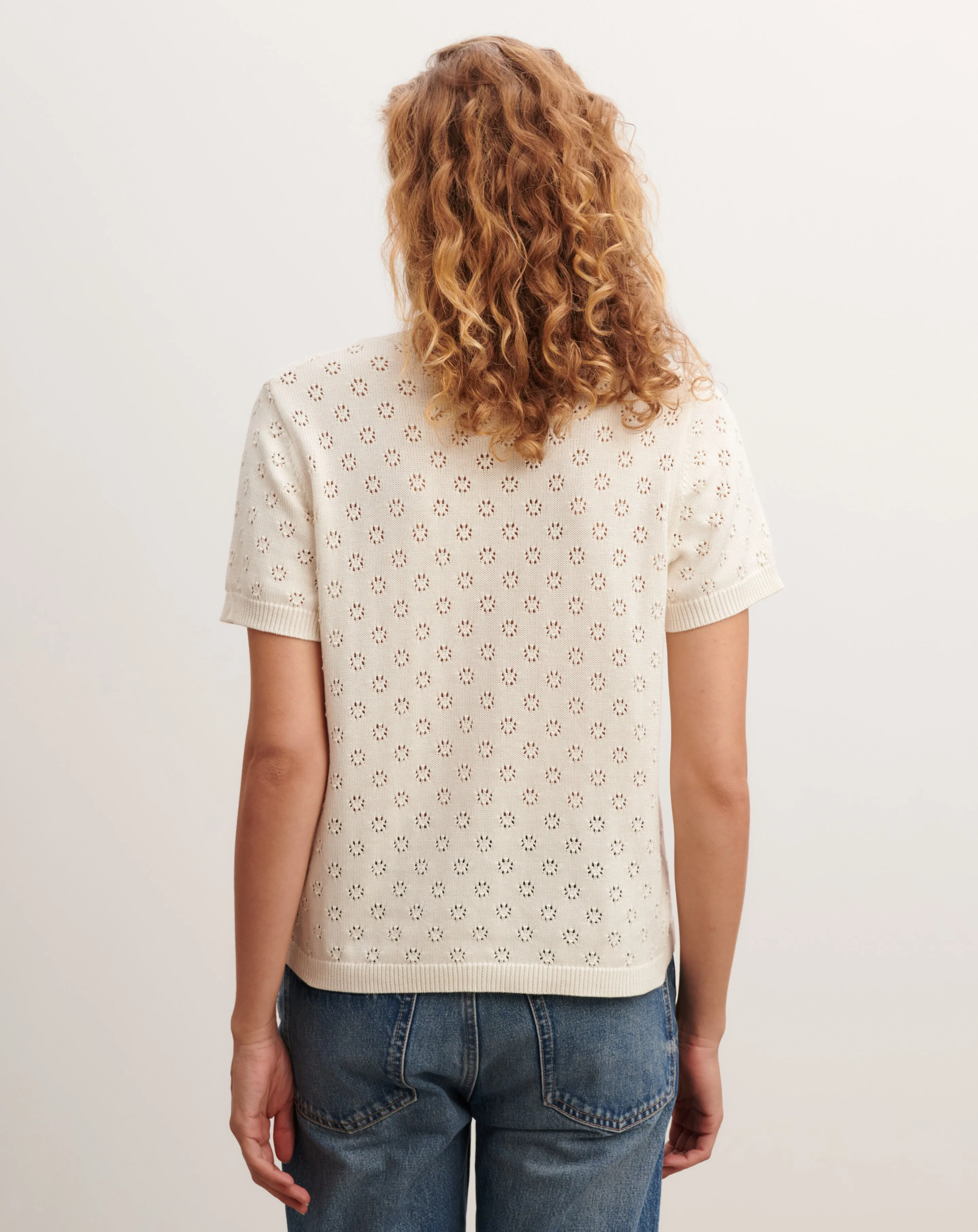 Pointelle top Eric Bompard