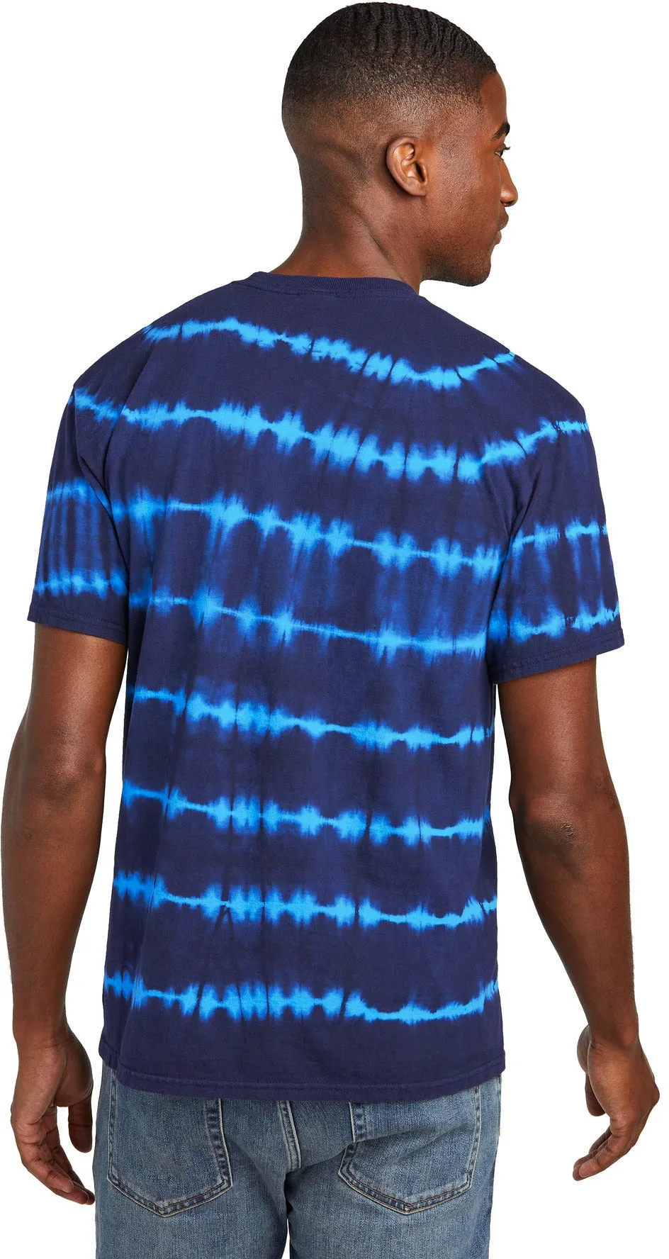 Port & Company Allover Stripe Tie-Dye Tee