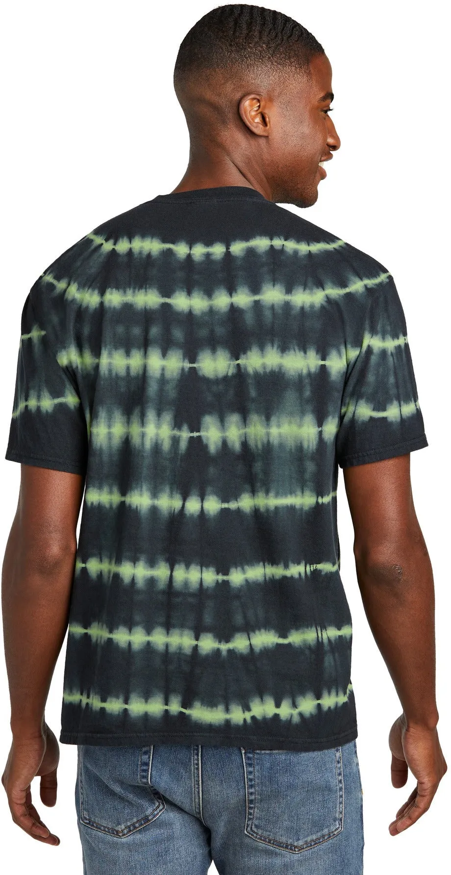 Port & Company Allover Stripe Tie-Dye Tee