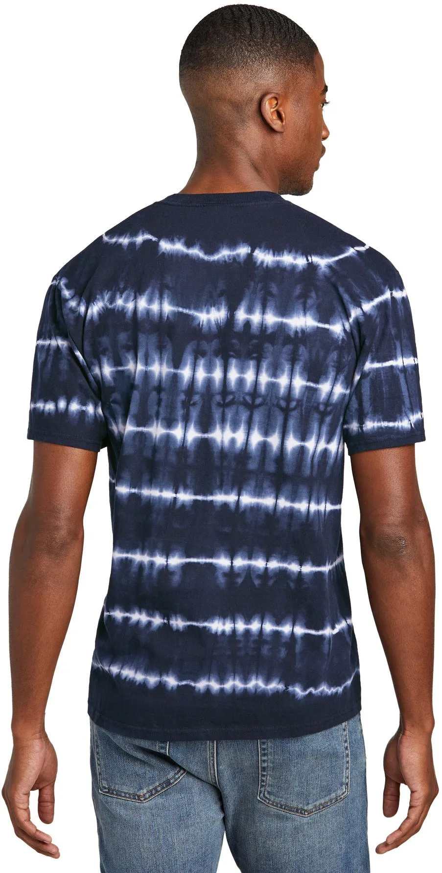 Port & Company Allover Stripe Tie-Dye Tee