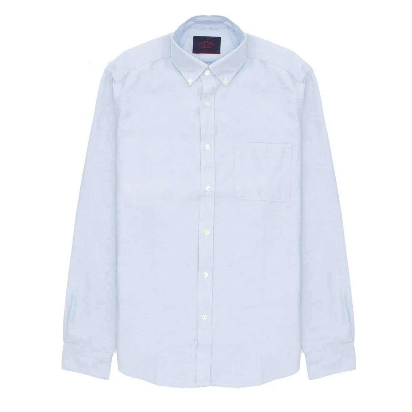 Portuguese Flannel L/S Oxford Button Down Belavista Shirt Sky