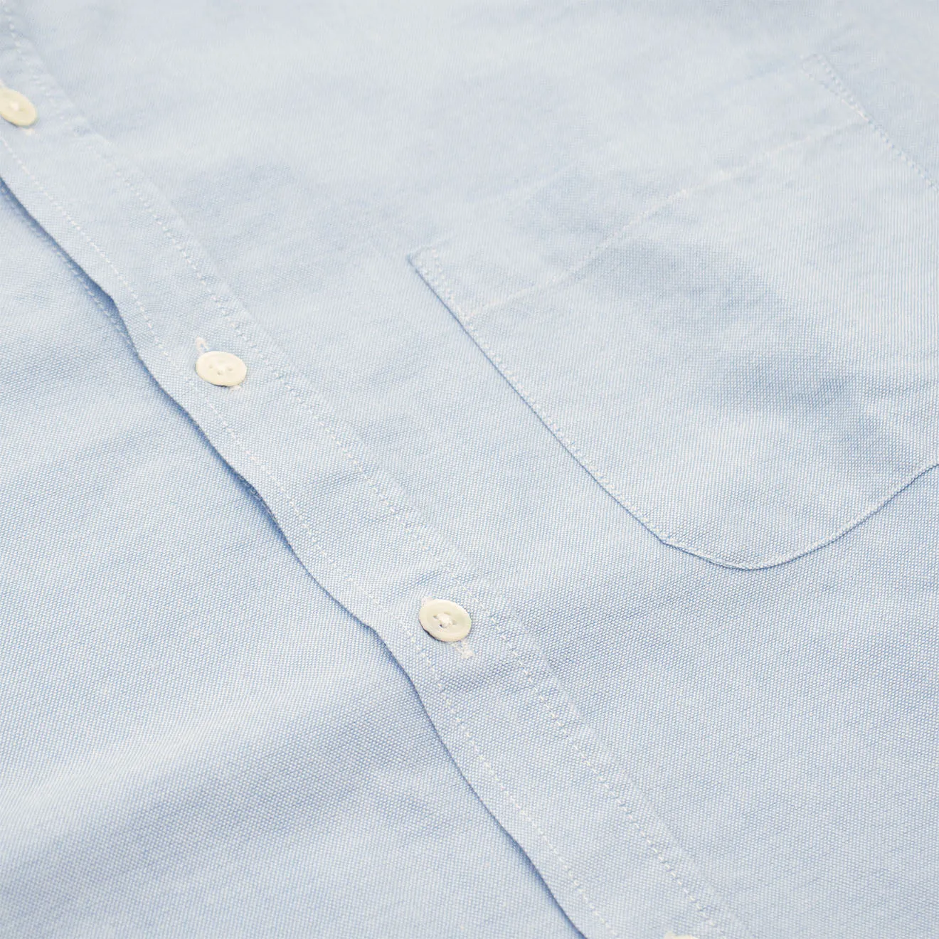 Portuguese Flannel L/S Oxford Button Down Belavista Shirt Sky