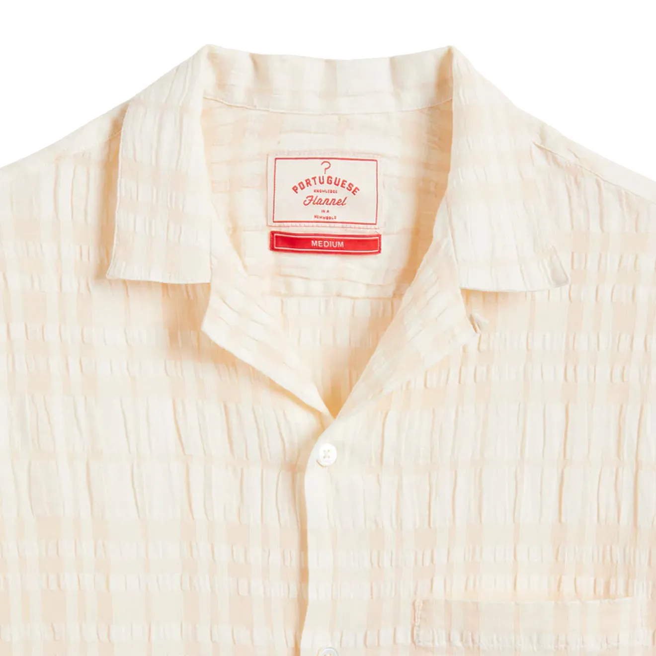 Portuguese Flannel Malcom S/S shirt Cream