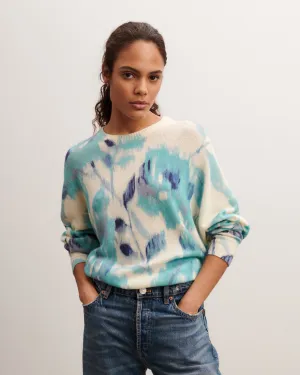 Printed round neck pullover Eric Bompard