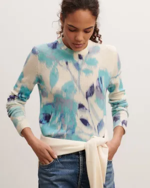 Printed round neck pullover Eric Bompard
