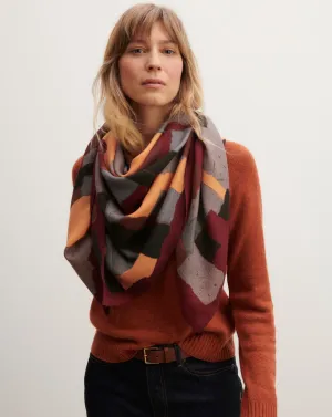 Printed square scarf Eric Bompard