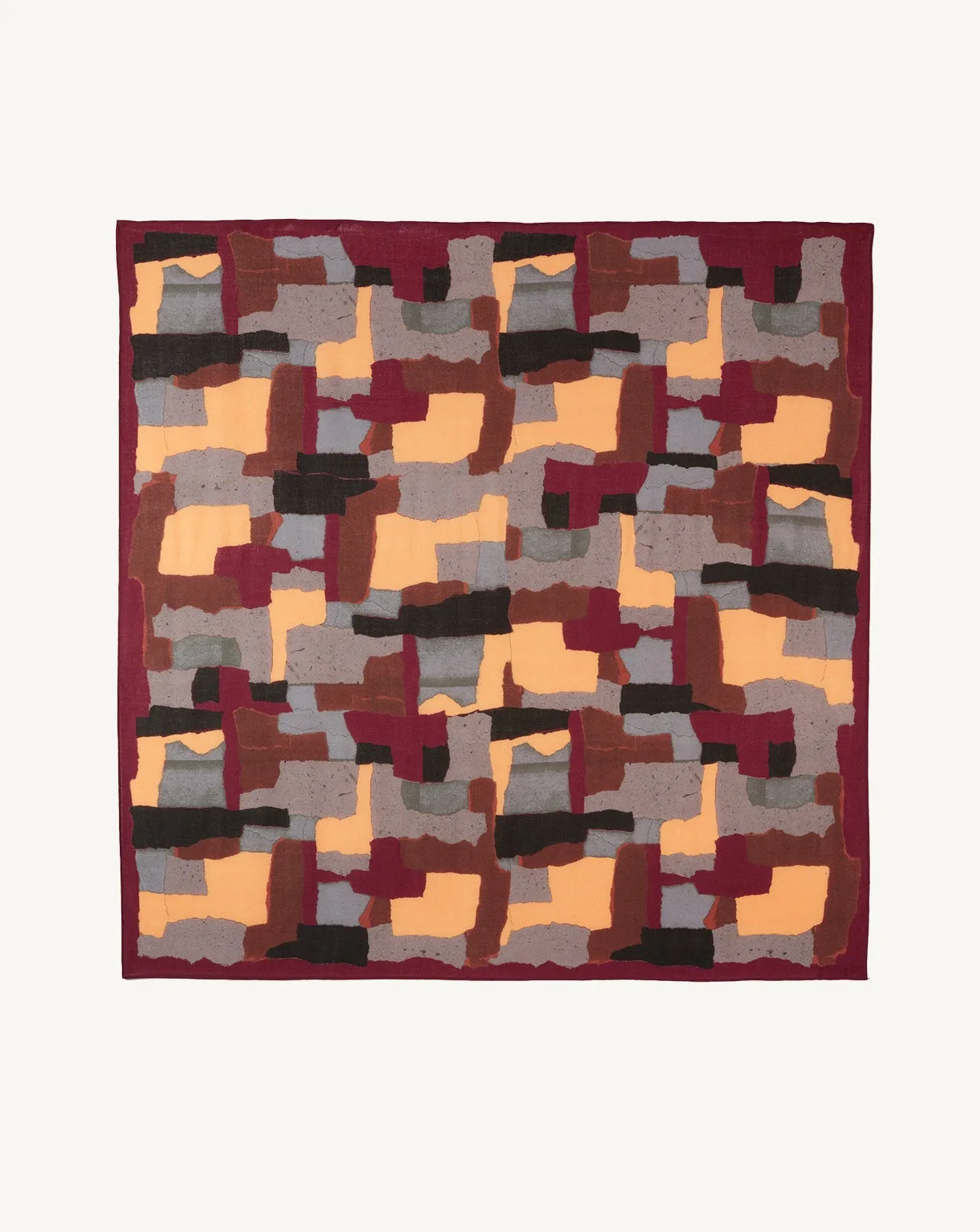 Printed square scarf Eric Bompard