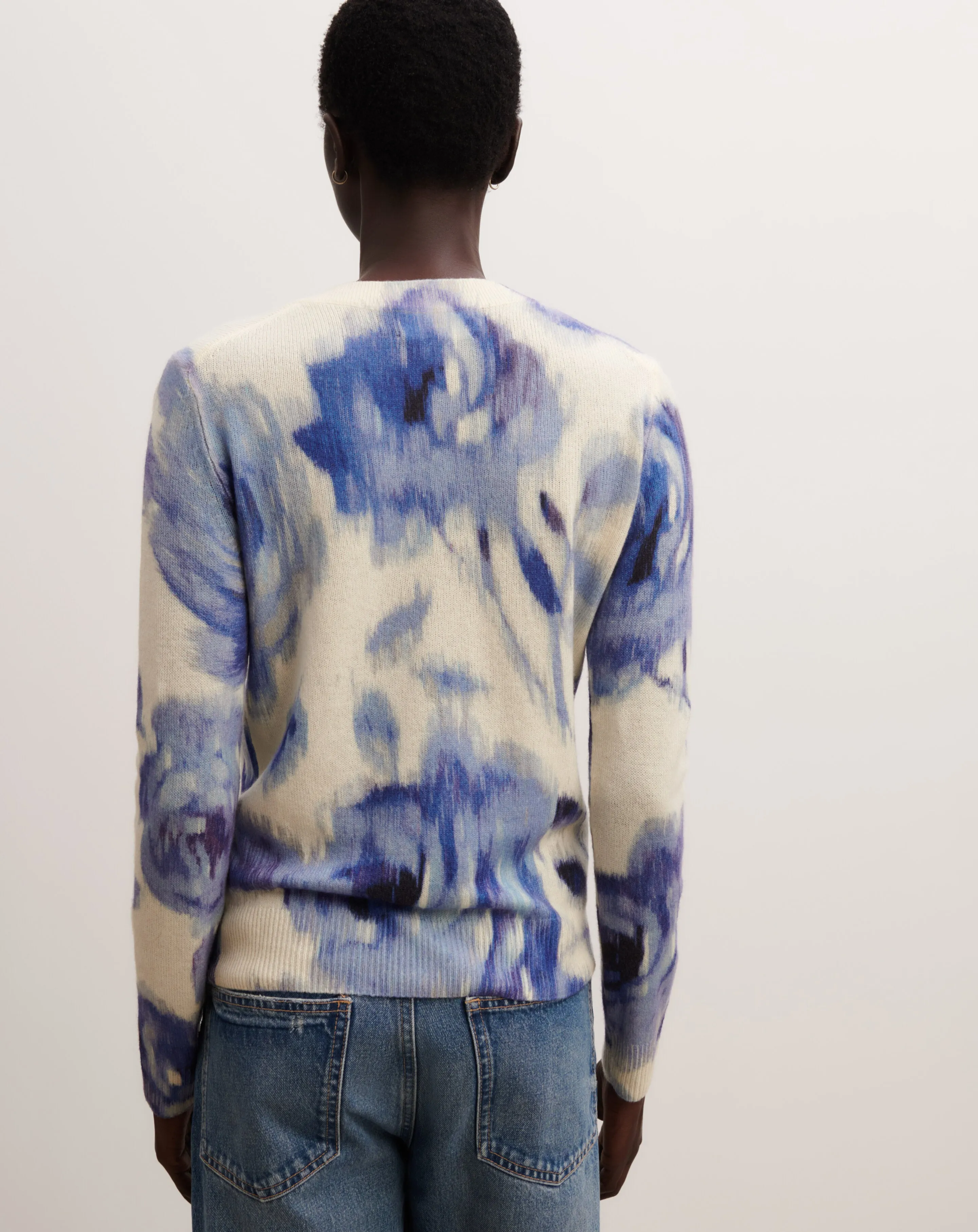 Printed V-neck pullover Eric Bompard