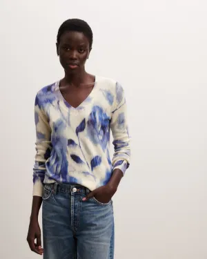 Printed V-neck pullover Eric Bompard