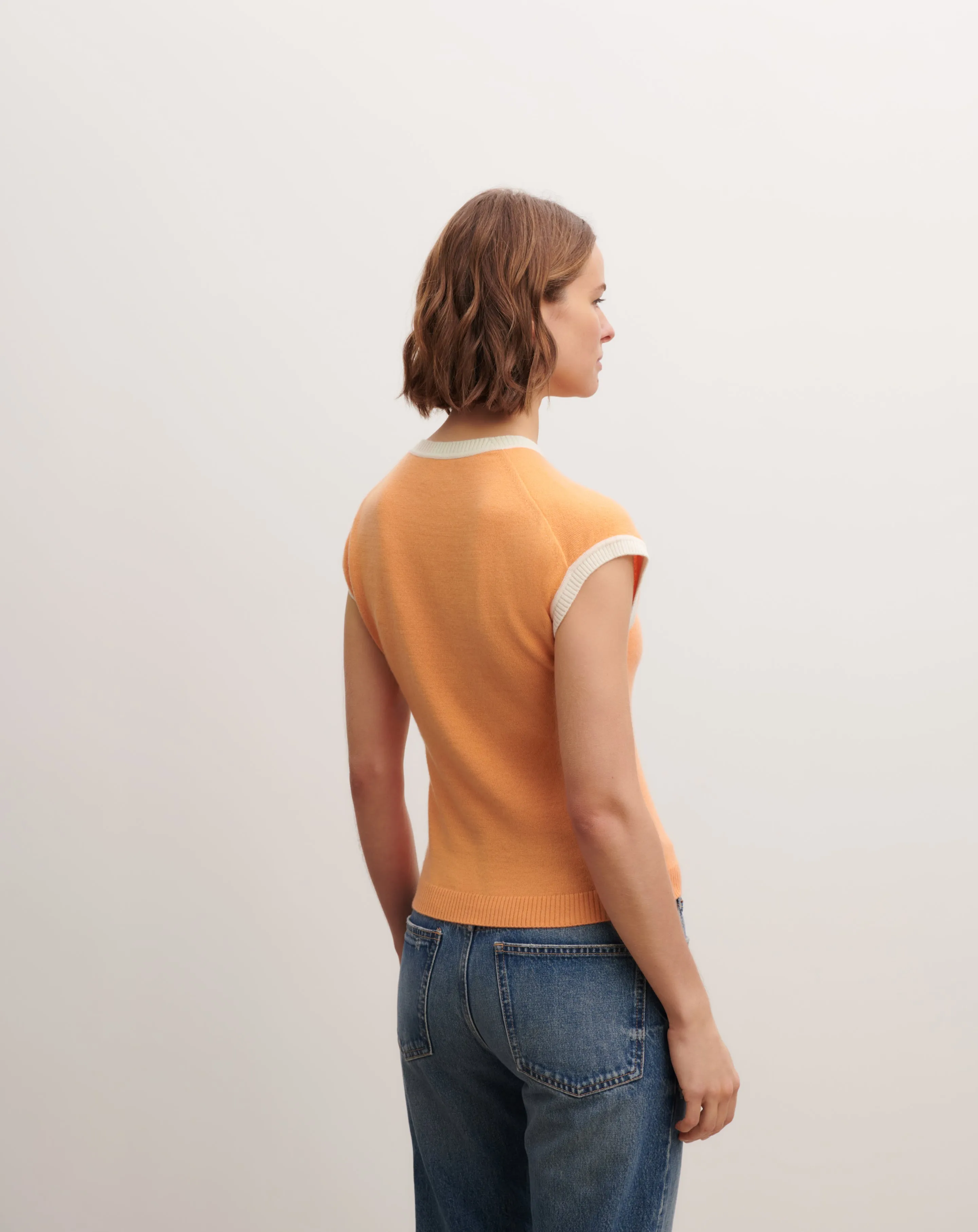 Pullover with cap sleeves Eric Bompard