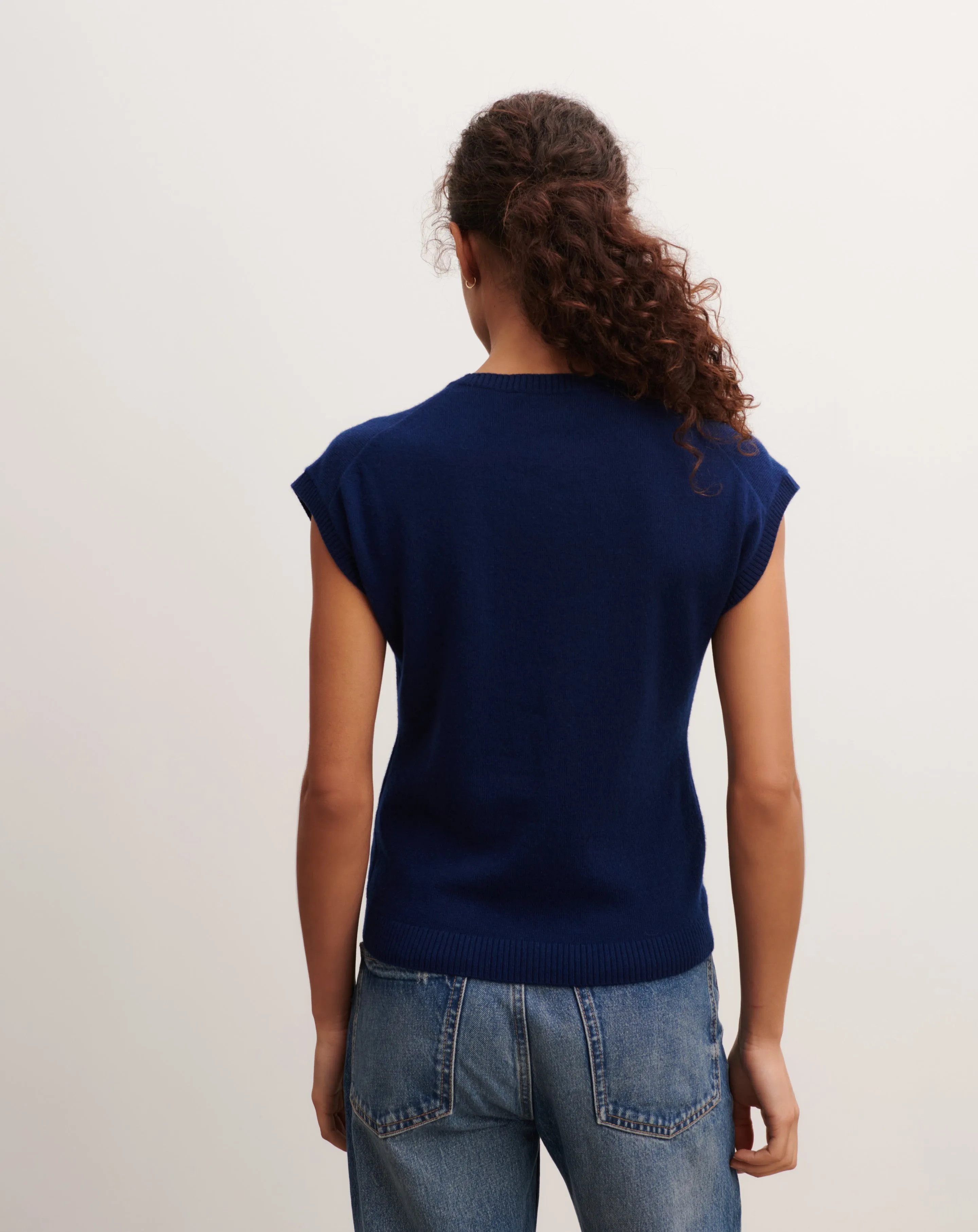 Pullover with cap sleeves Eric Bompard