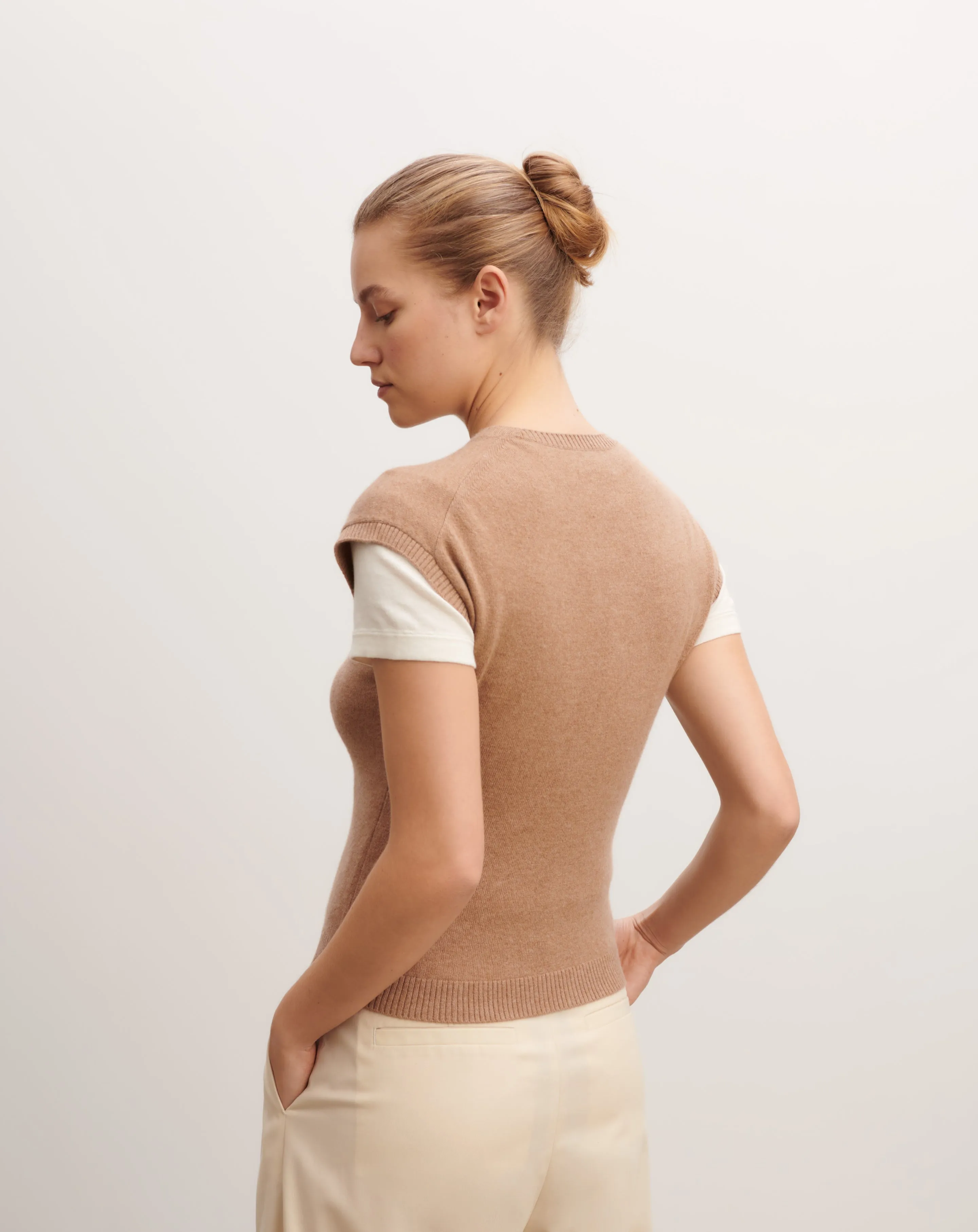 Pullover with cap sleeves Eric Bompard