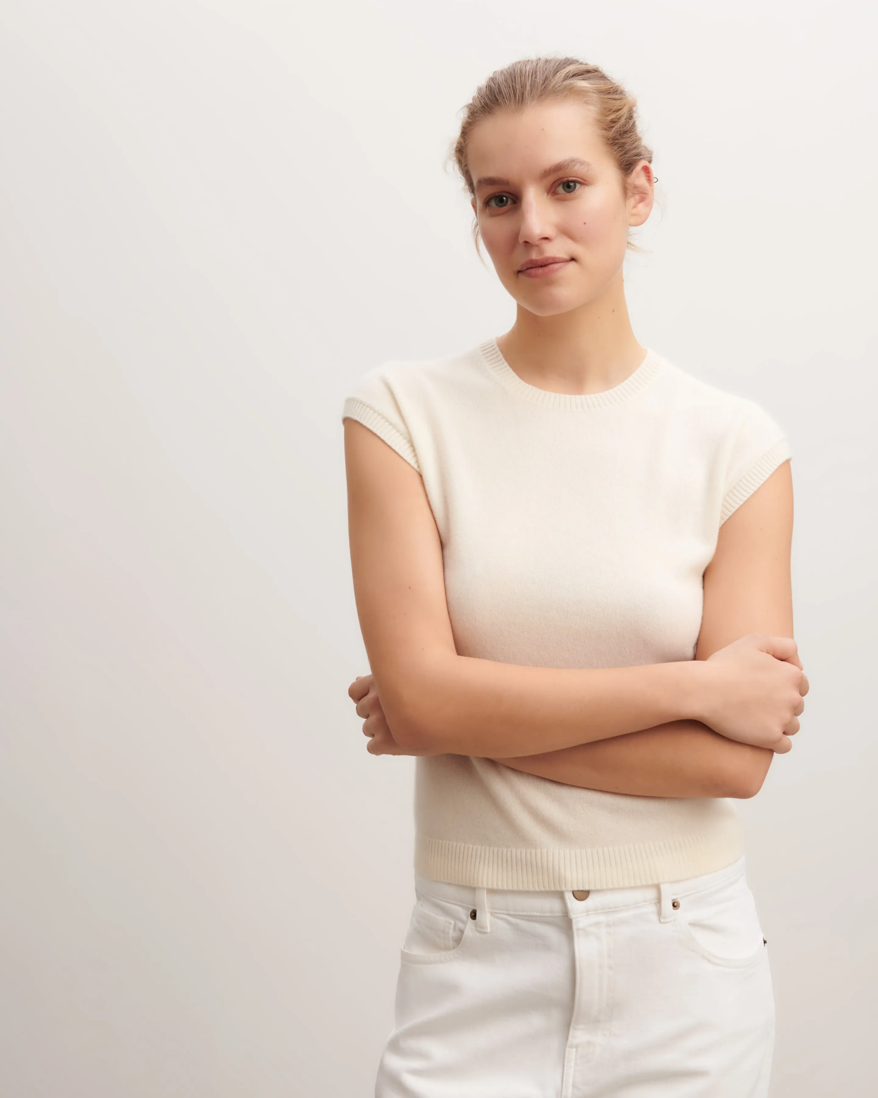 Pullover with cap sleeves Eric Bompard