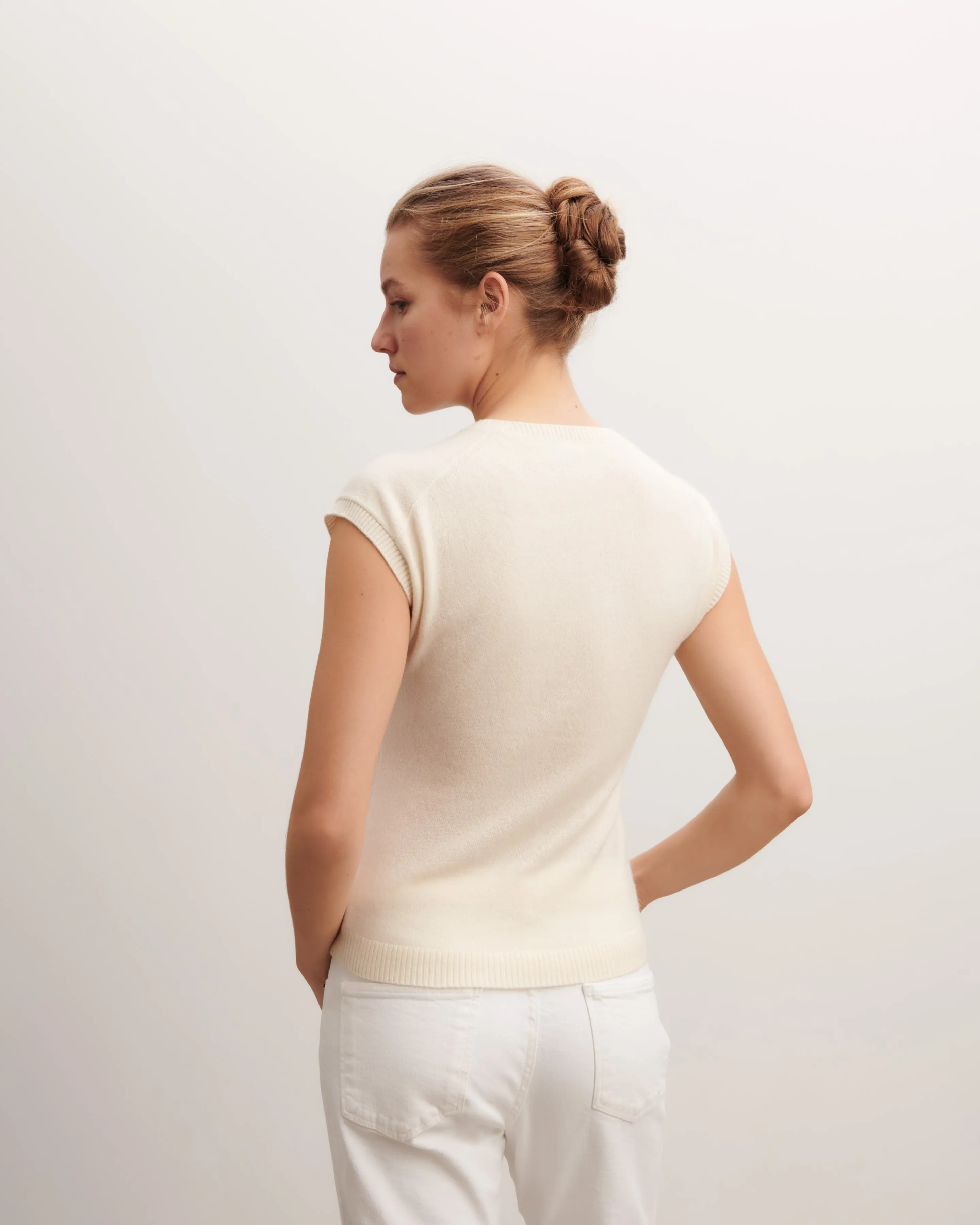 Pullover with cap sleeves Eric Bompard