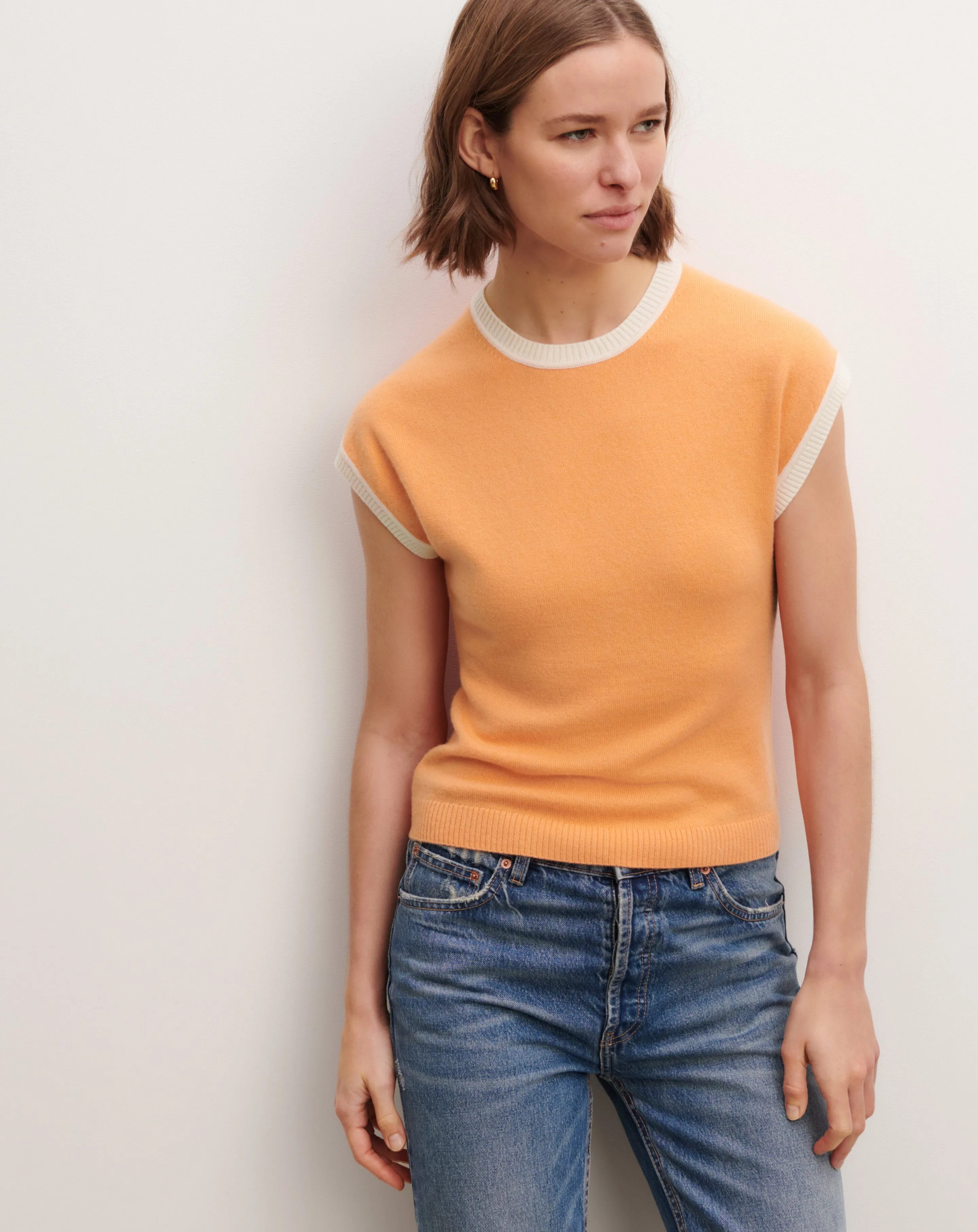 Pullover with cap sleeves Eric Bompard
