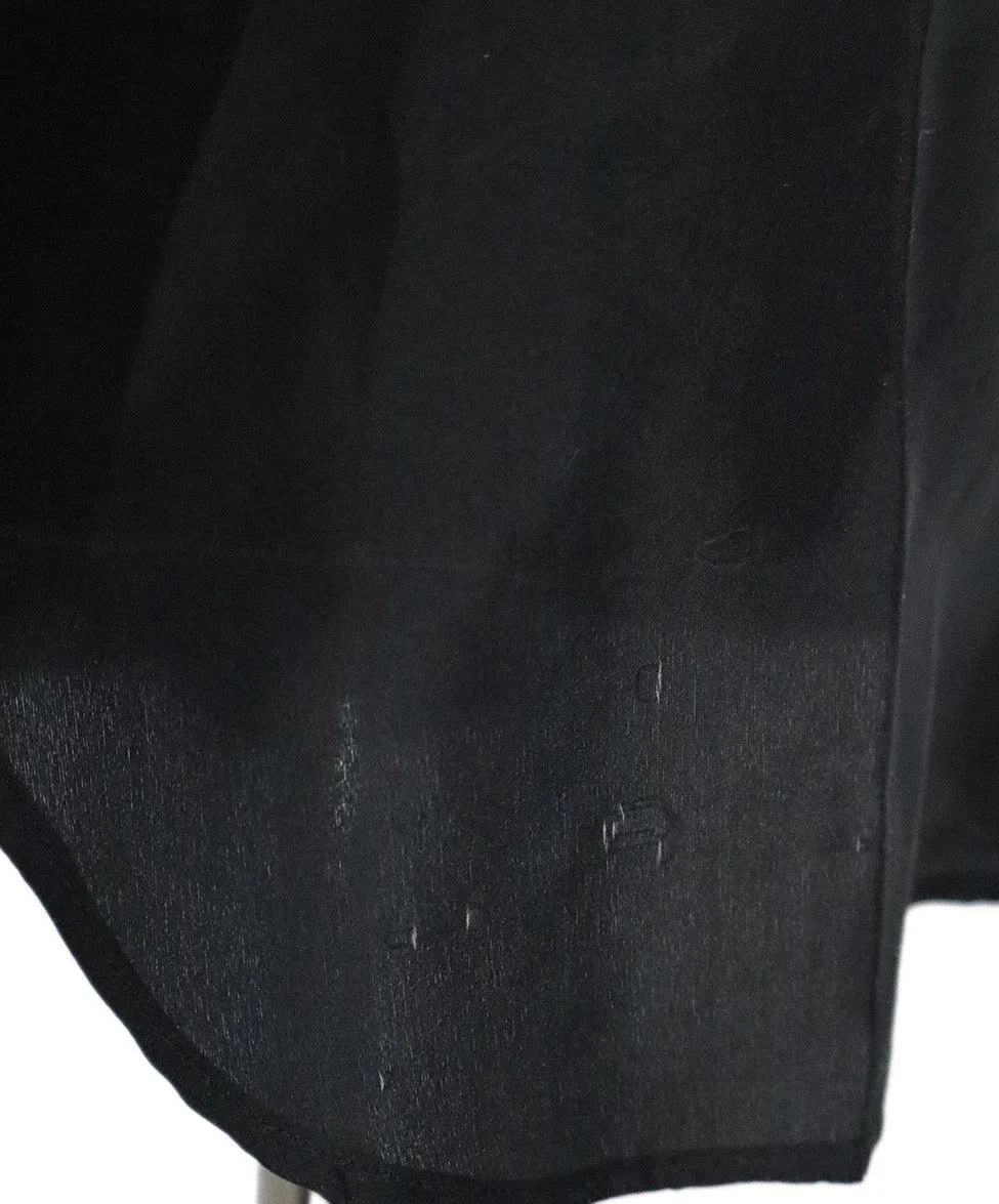 R13 Black Silk Oversized Blouse Top sz 6