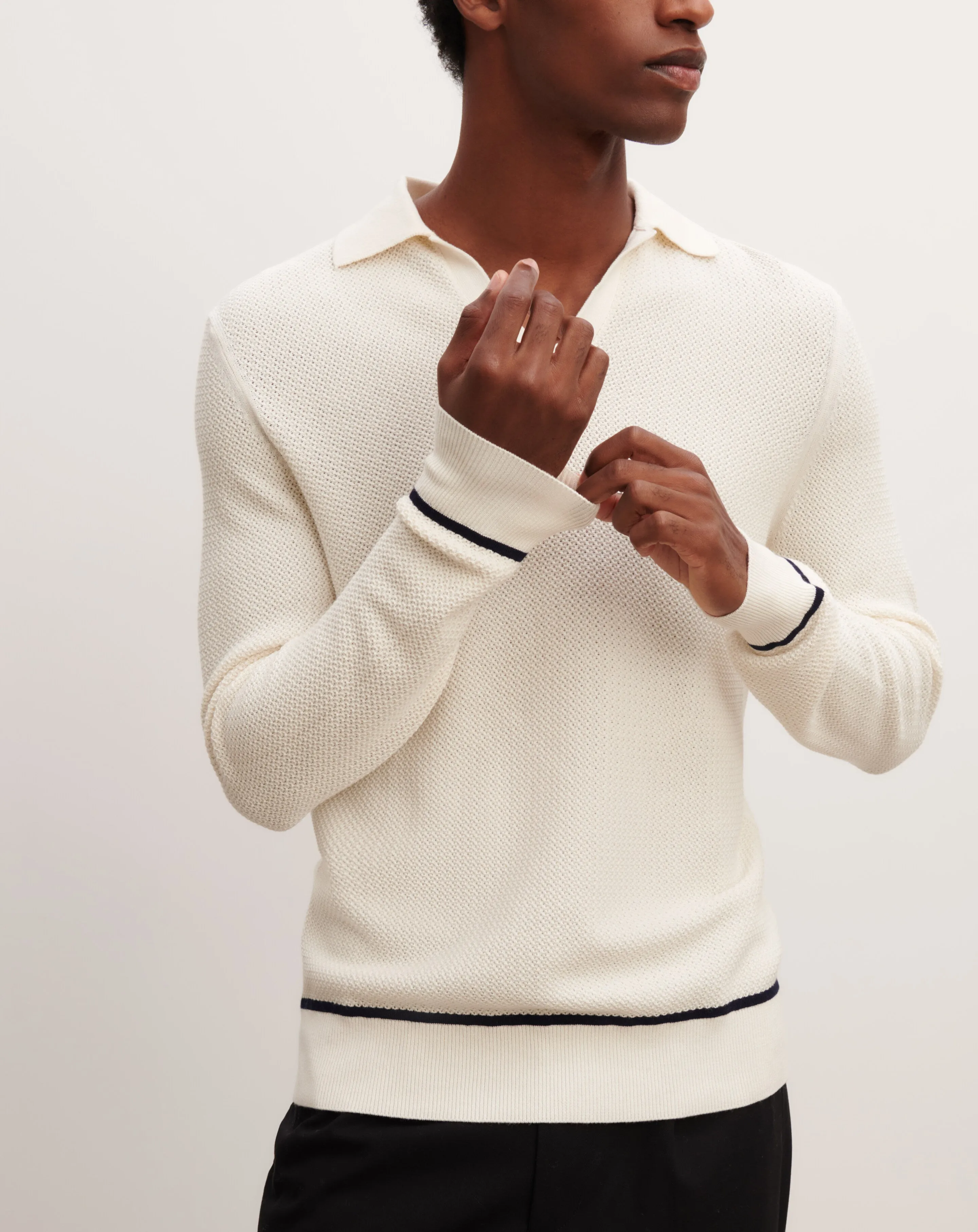 Retro stitch polo shirt Eric Bompard