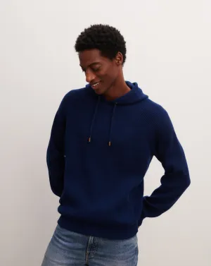 Ribbed hooded pullover Eric Bompard