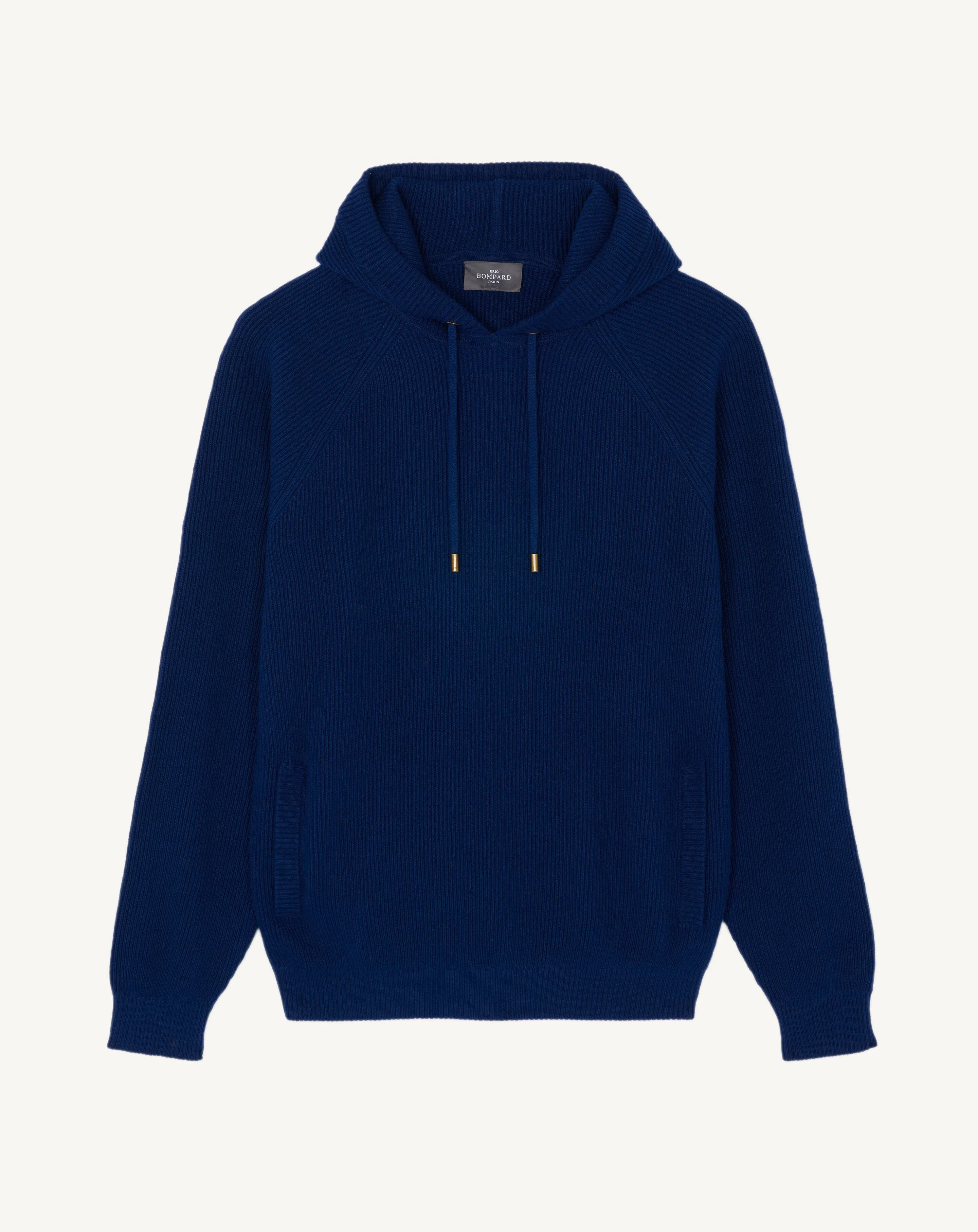 Ribbed hooded pullover Eric Bompard