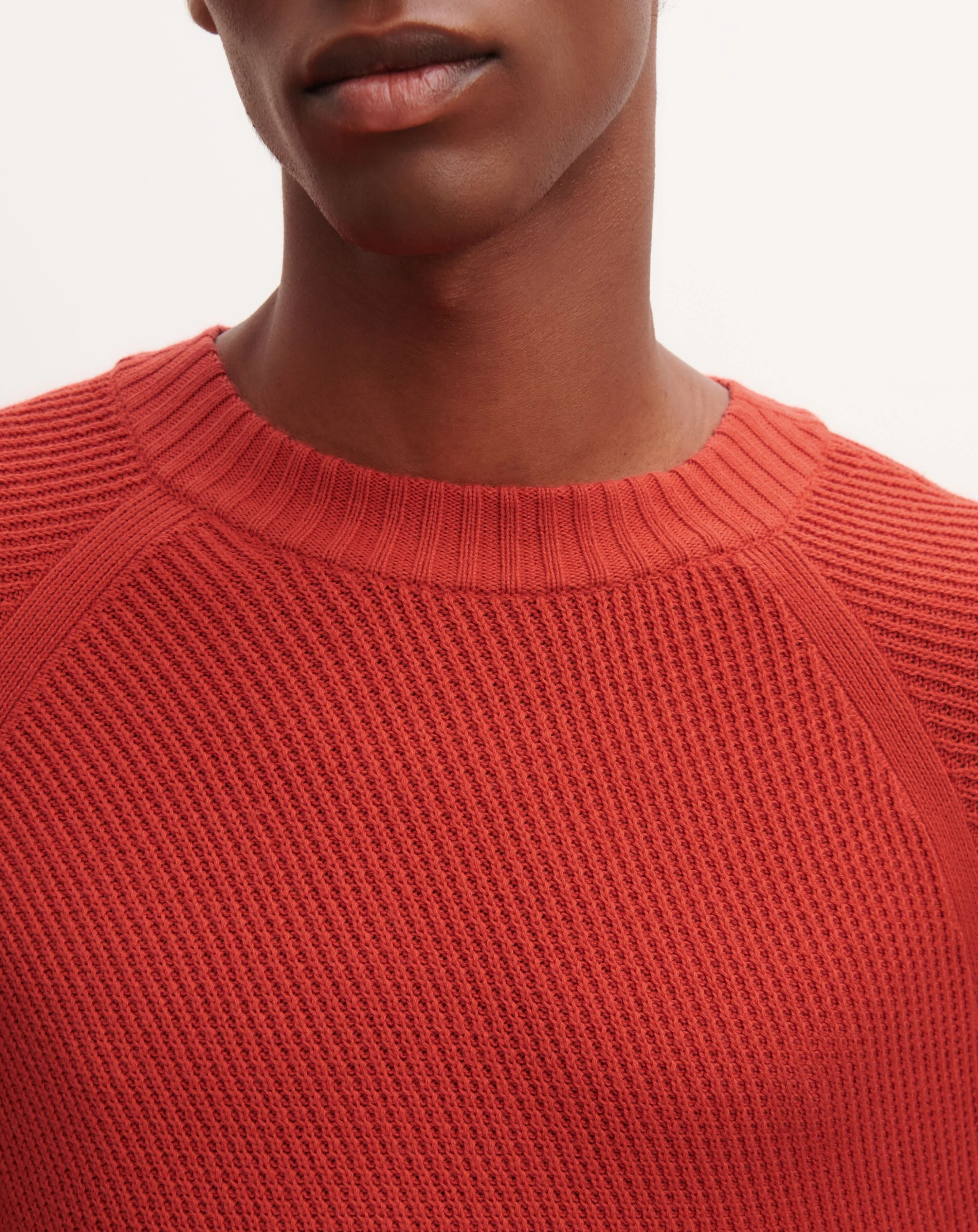 Ribbed round neck pullover Eric Bompard